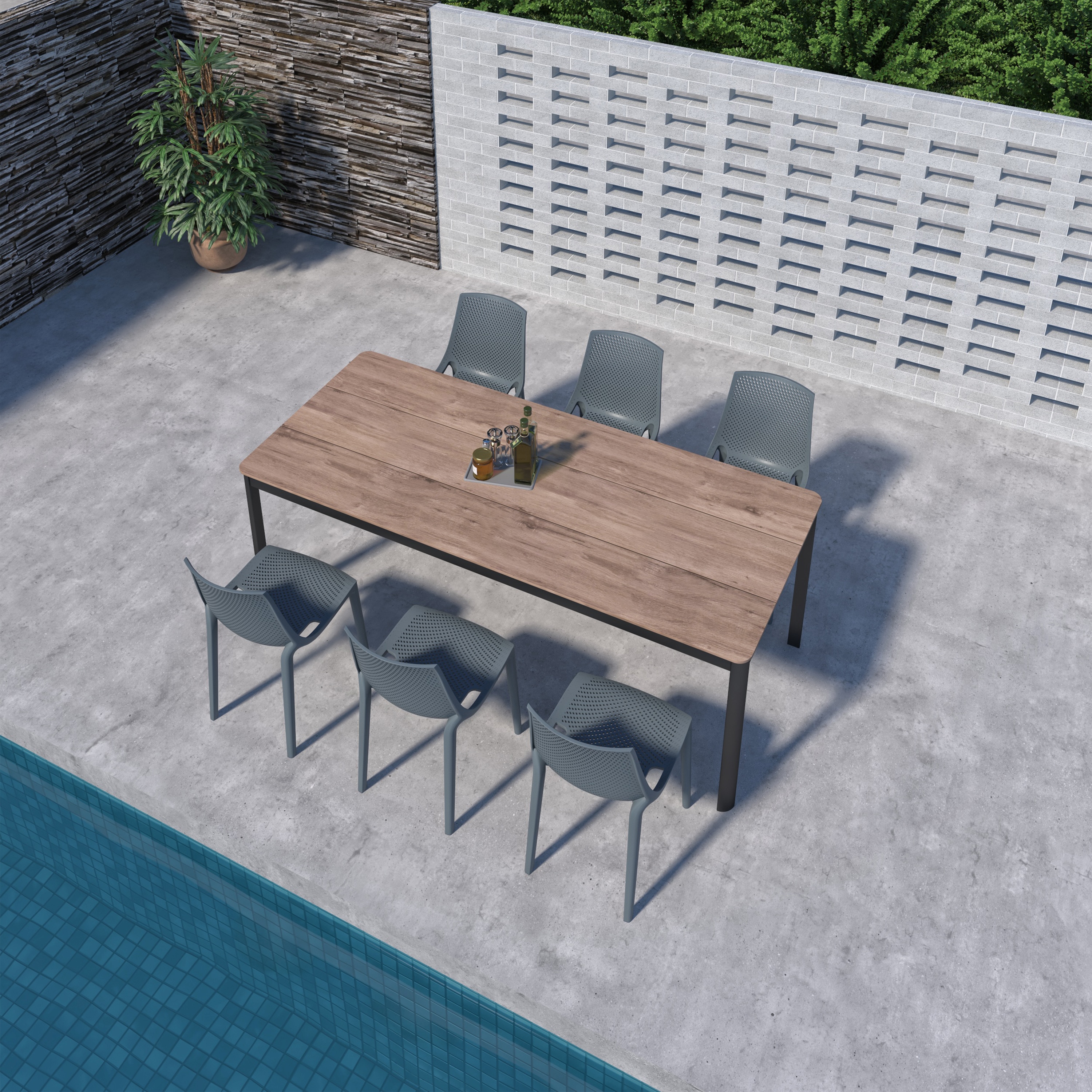 Amazonia LWS-BRL-GR-6VAL-GR Patio-Dining-Sets - View #2