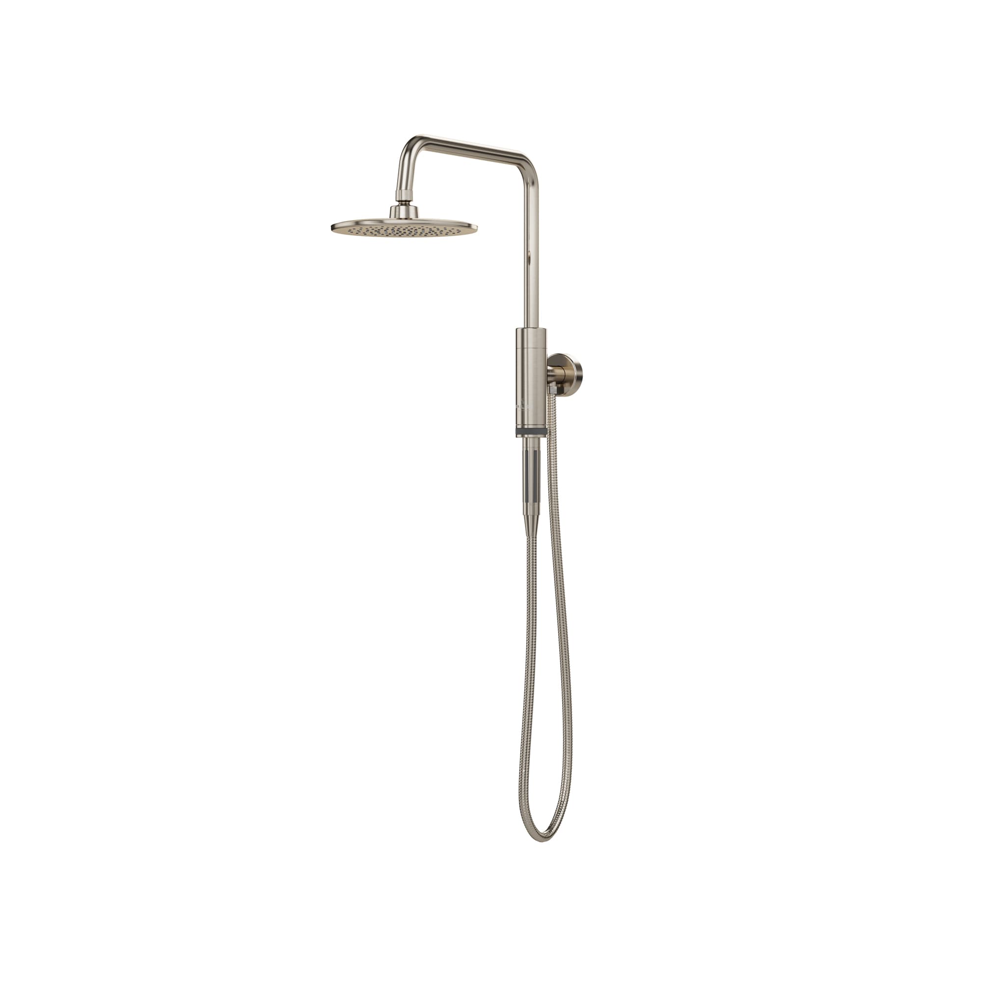 PULSE 1052-BN Retro Fit Brushed-Nickel 8-in Shower Faucet Bar System with 2-way Diverter