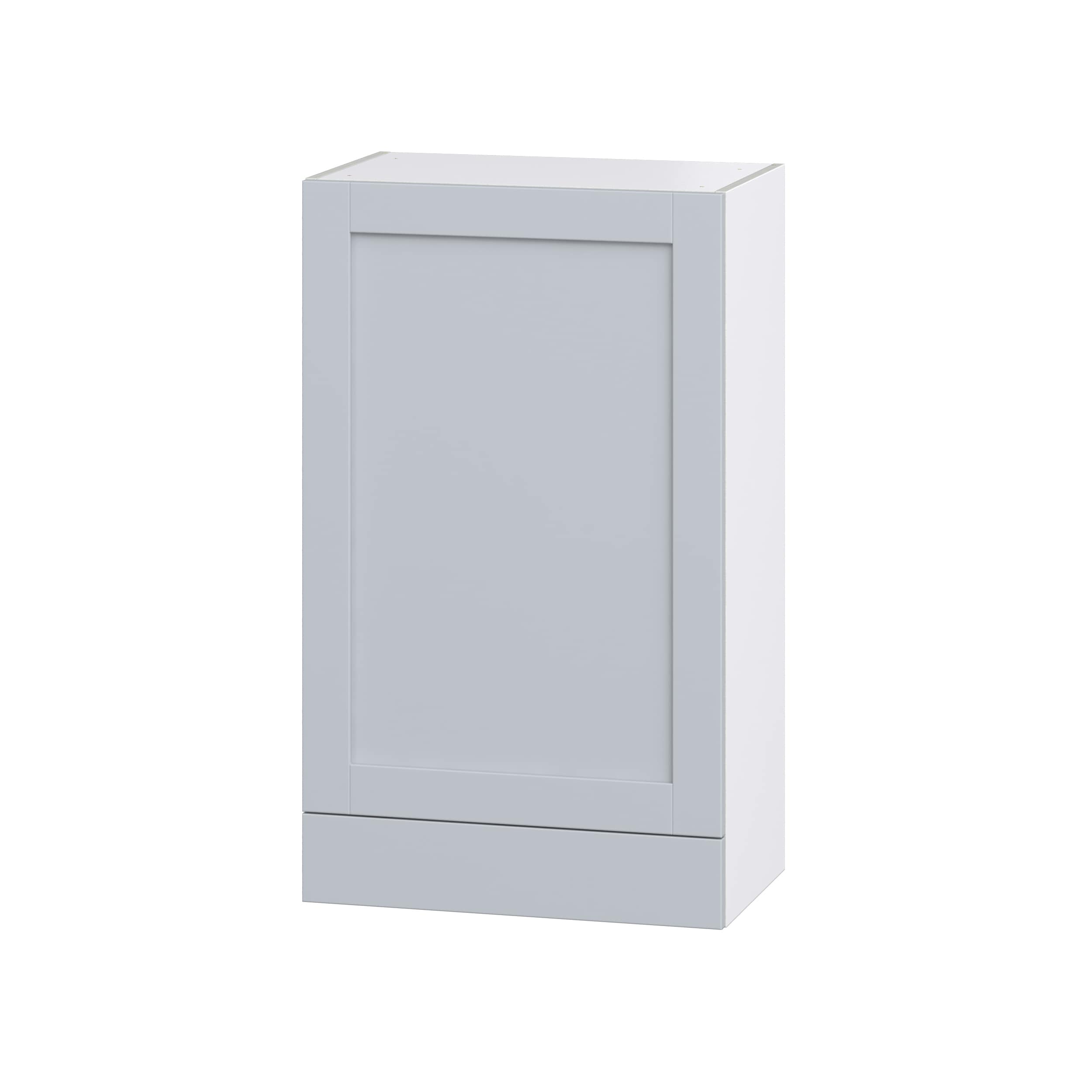 Hugo&Borg DSW2440A(L/R)-CH Charlesberg 24-in W x 40-in H x 14-in D Light Gray Wall Fully assembled Cabinet (Recessed Panel Shaker)