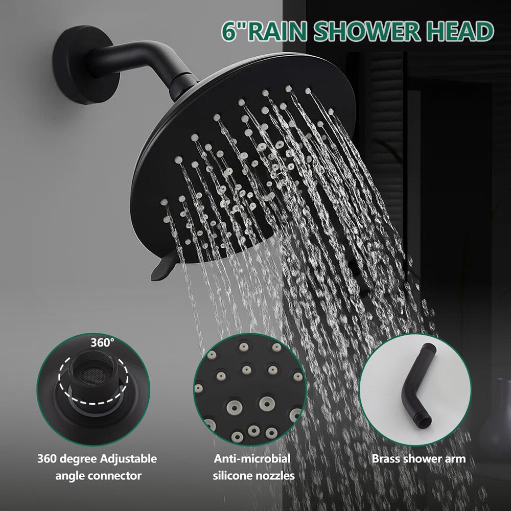 EQLOO A3518-MB Fixed-Showerhead - View #3
