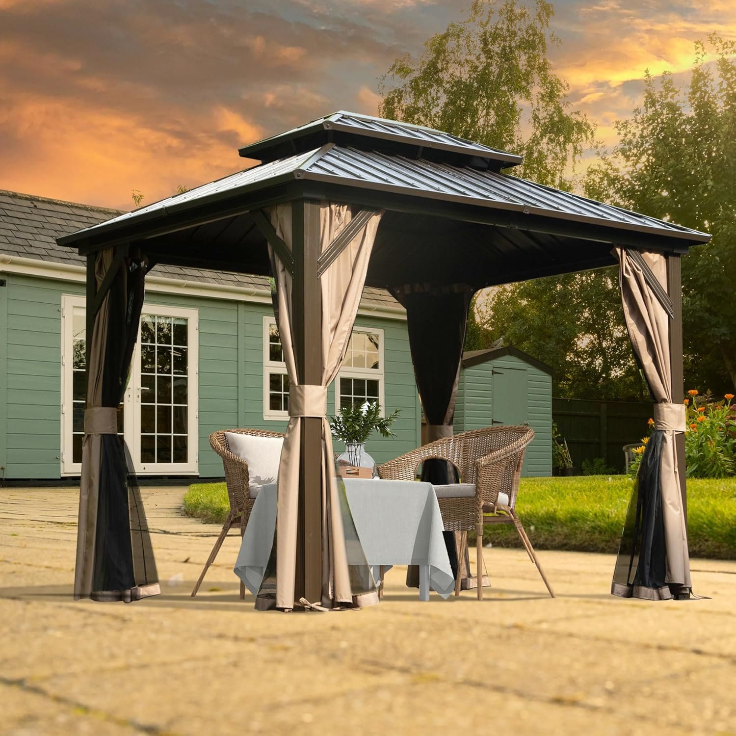 LOVMOR SF-W-W1859S00149 Wood-Resin-Gazebos - View #2