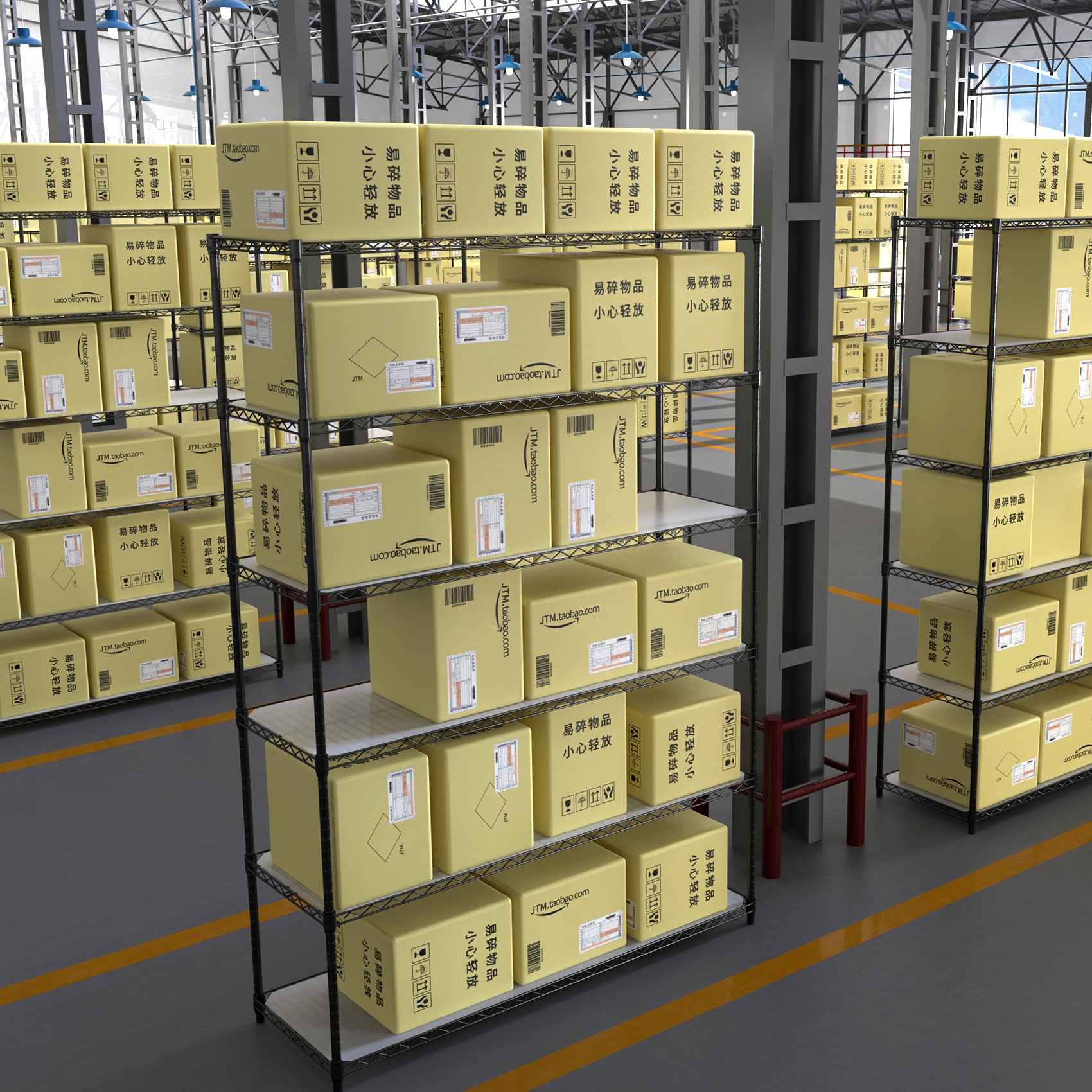 Damerin ZQ-DS-F10 Free-Standing-Shelving - View #6
