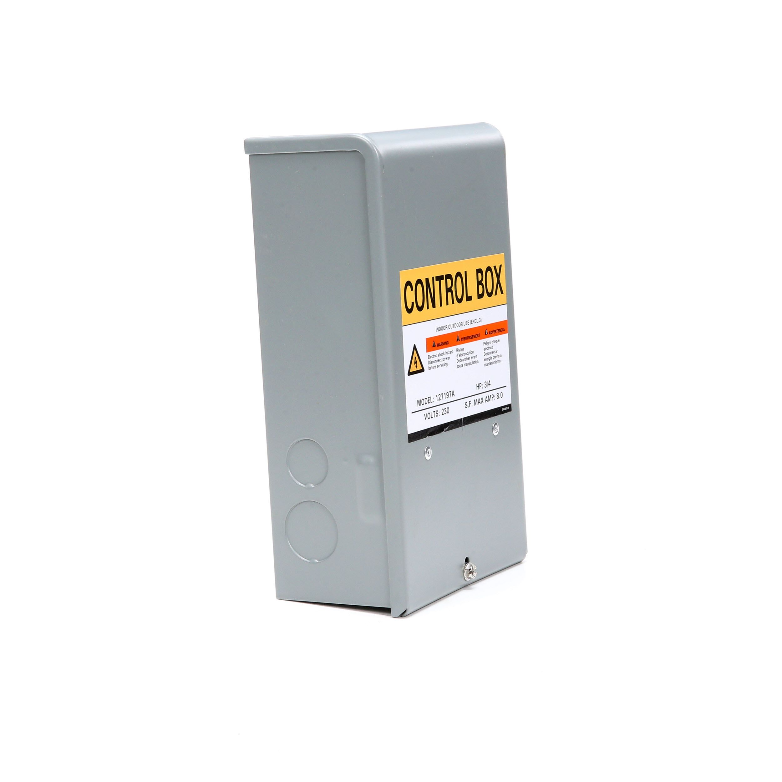 ZOELLER Well Pump Control Box 1010-2337 3/4HP 230 Volts  S.F Max Amp 8.0 NIB 