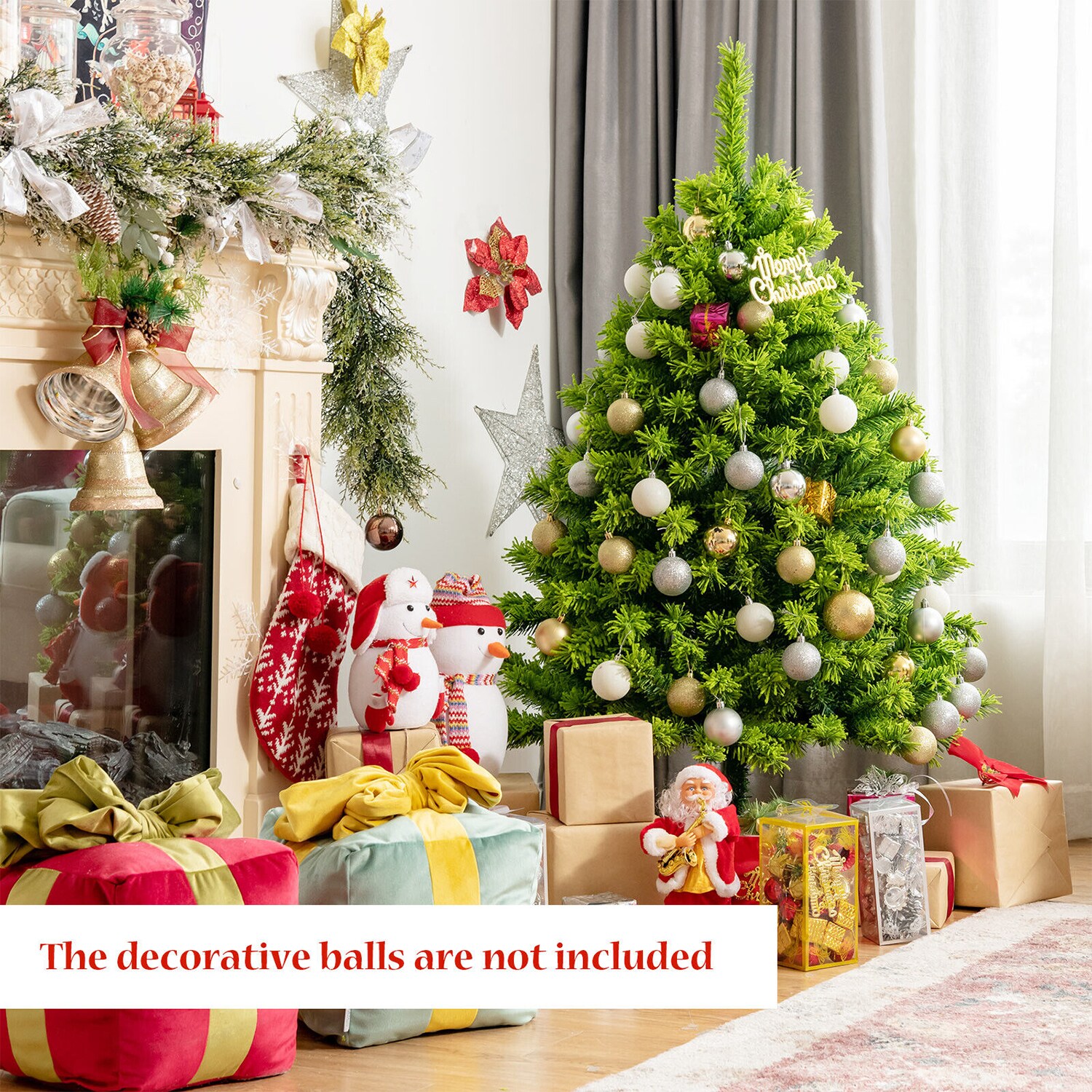 WELLFOR HYJ23577US Artificial-Christmas-Trees - View #5