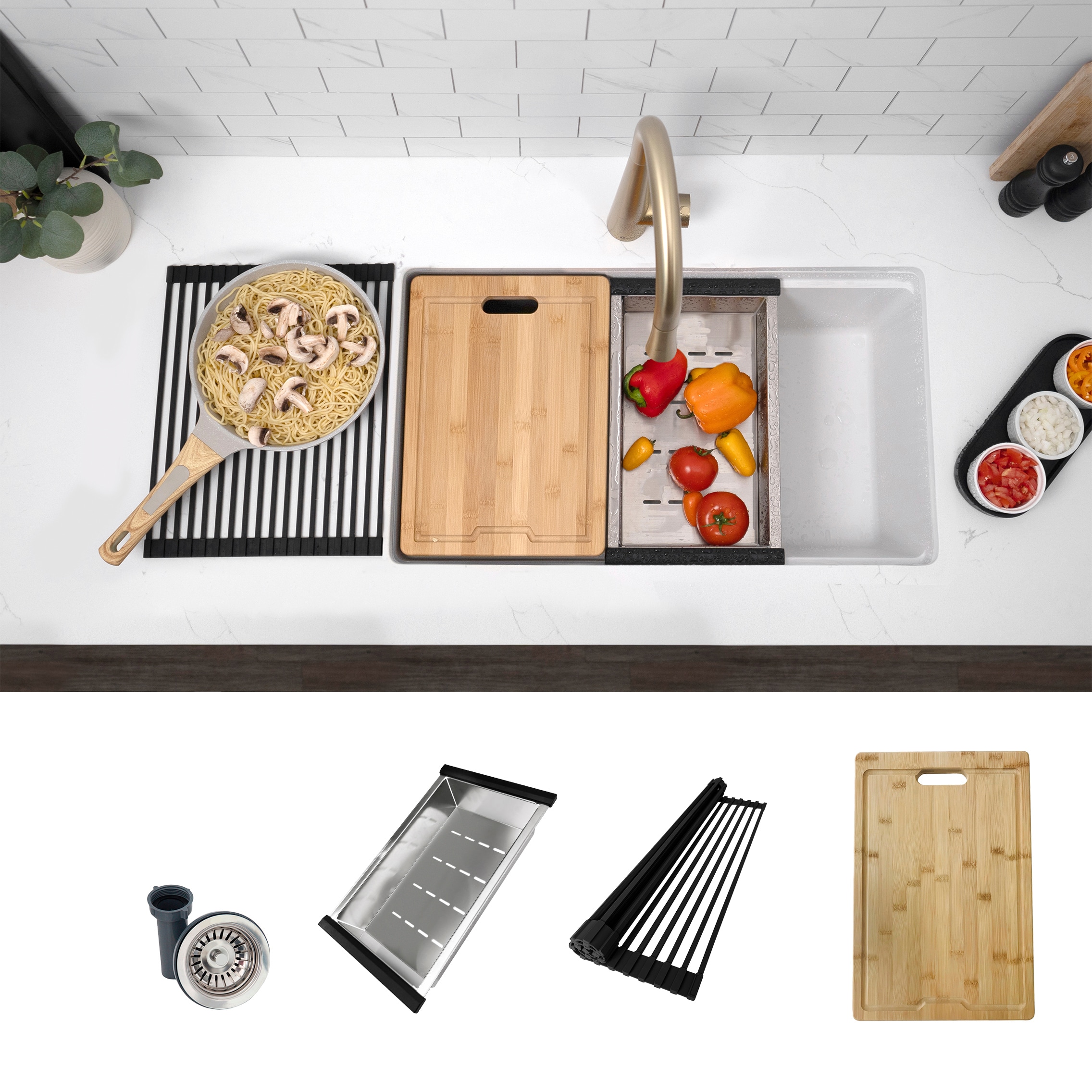 Stylish S-828WH1 Kitchen-Sinks - View #16