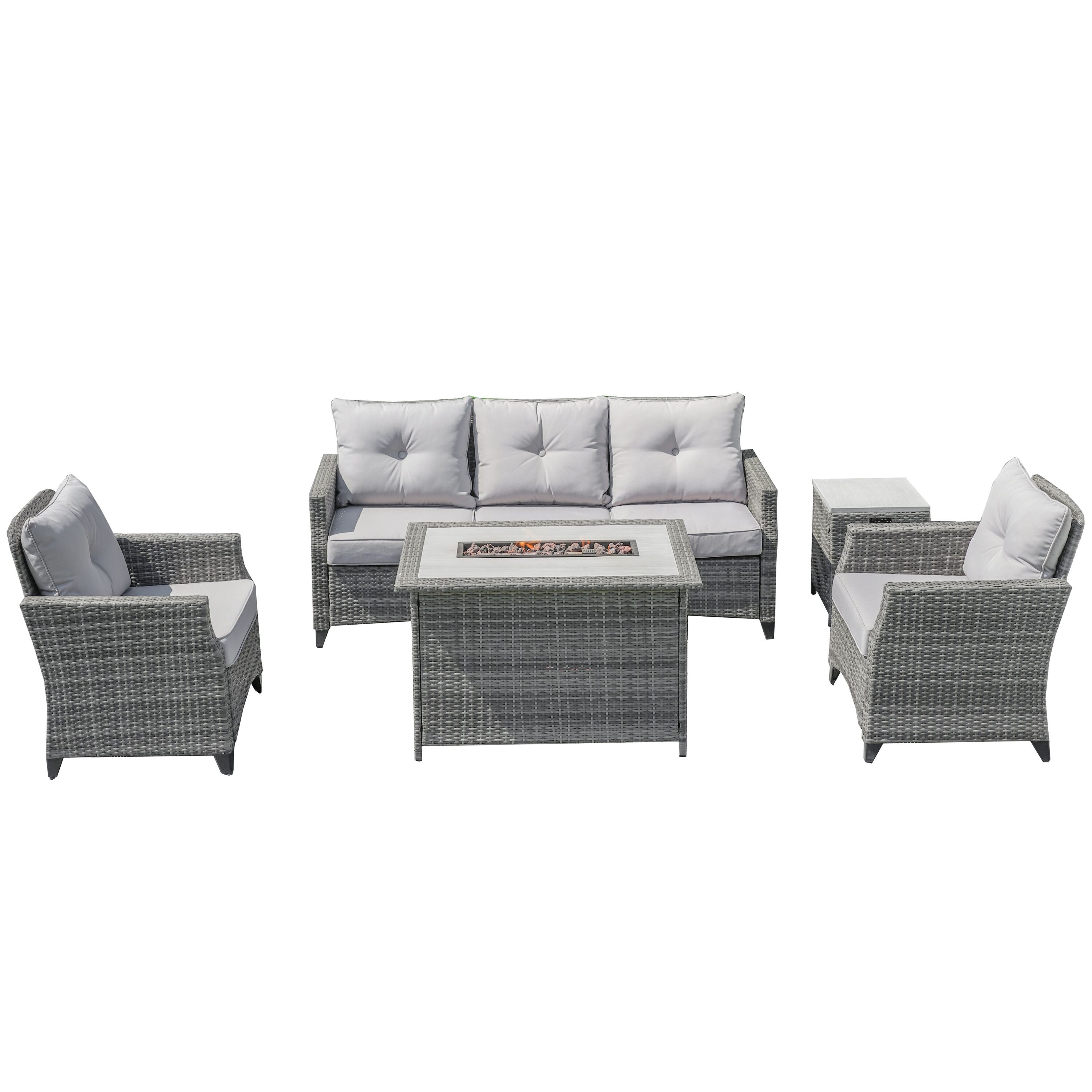 Moda Furnishings PAF-1802H-P Patio-Conversation-Sets - View #7