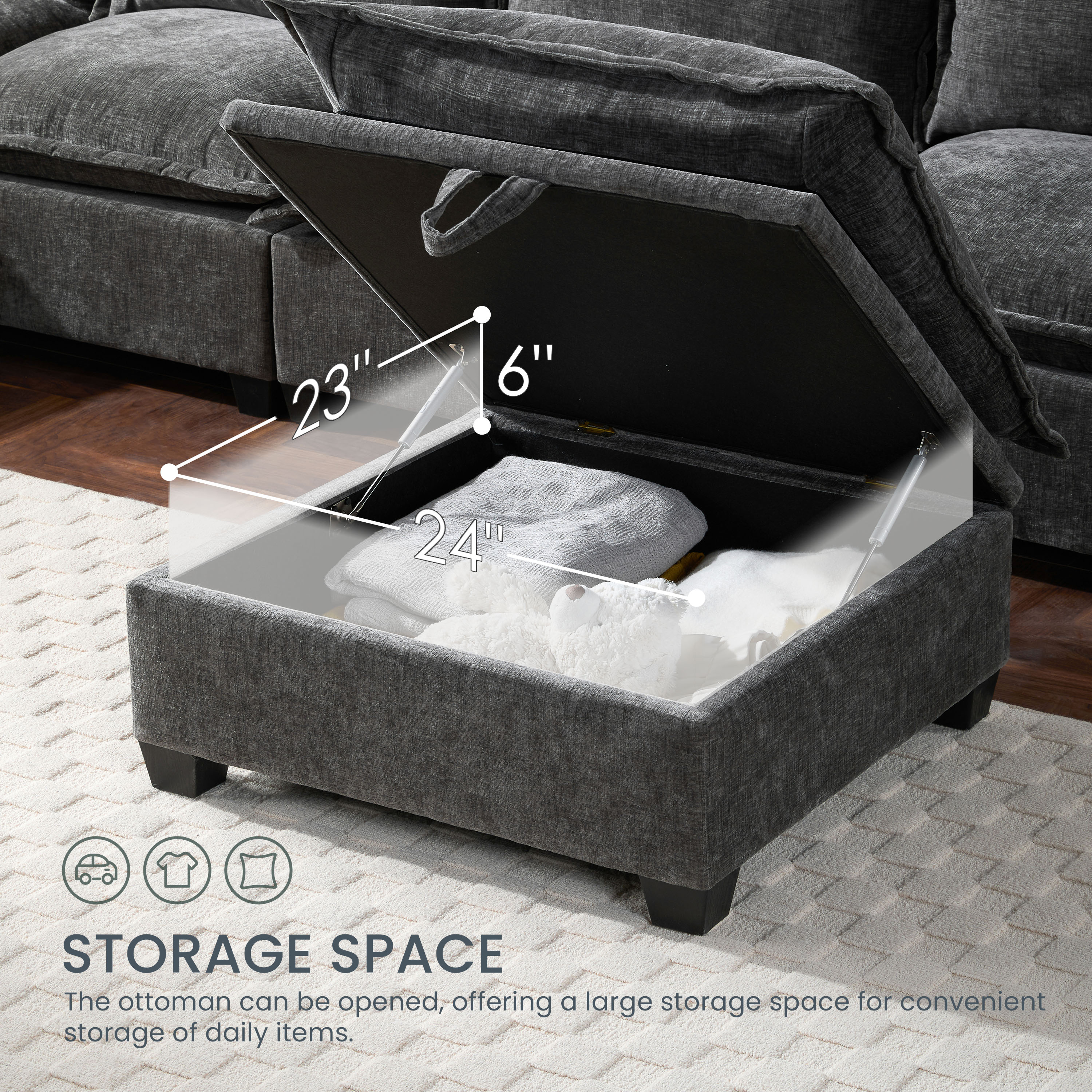 ModernLuxe N723S8893E Sofas-Loveseats - View #6