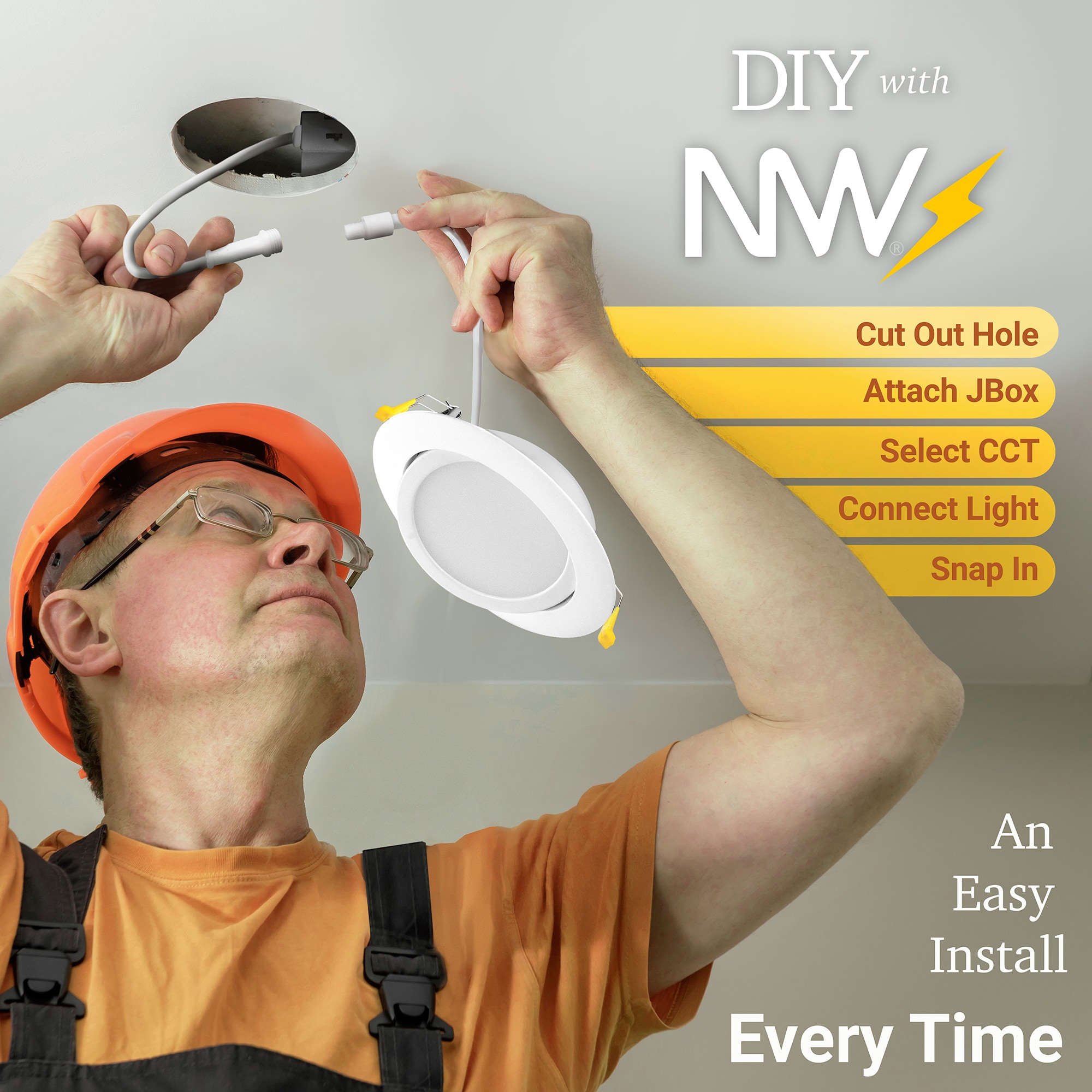 NUWATT NW-PADJDL49W5CTWH12P Led-Retrofit-Downlight - View #9