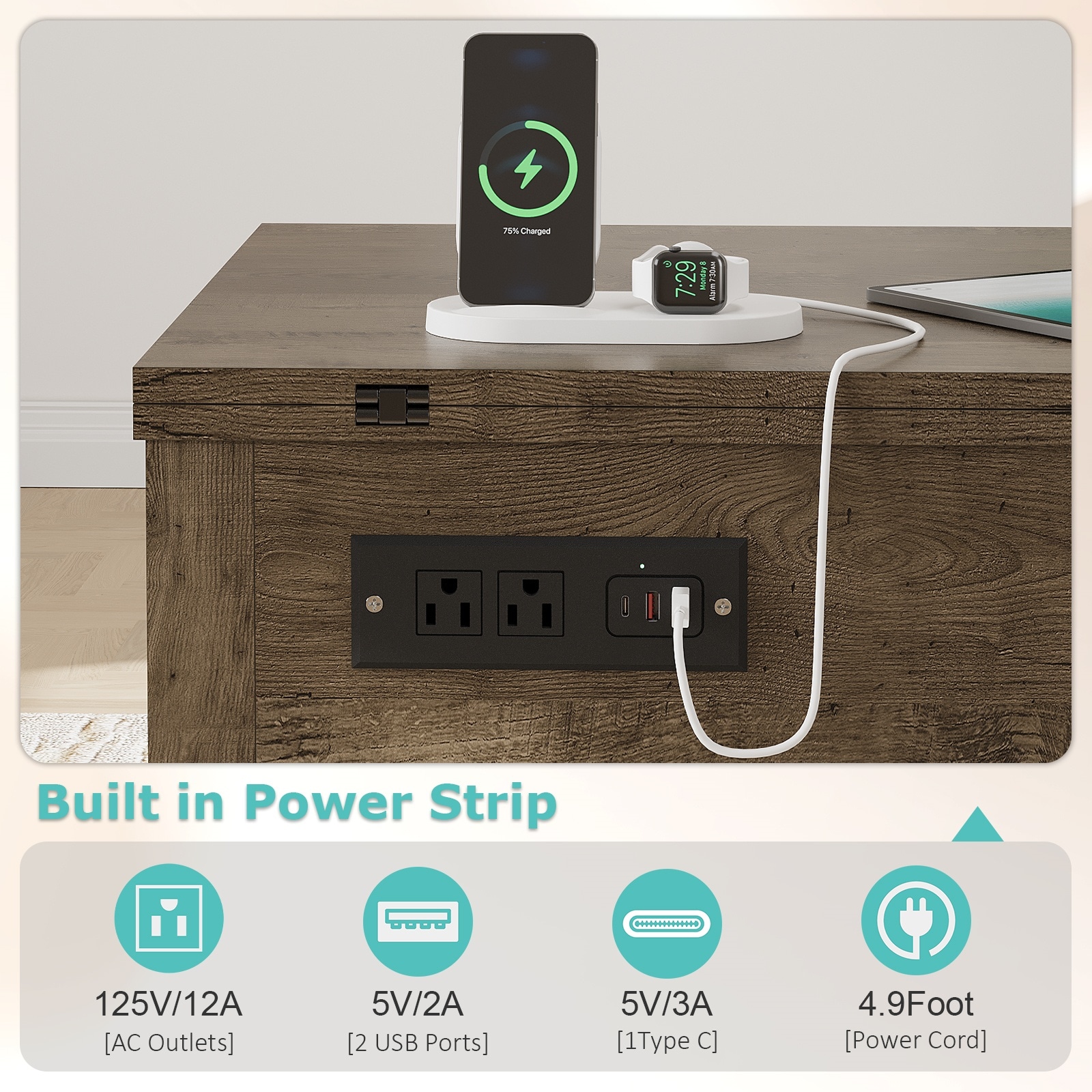 Pocassy GREATANTS-SNBS021OG Coffee-Tables - View #19