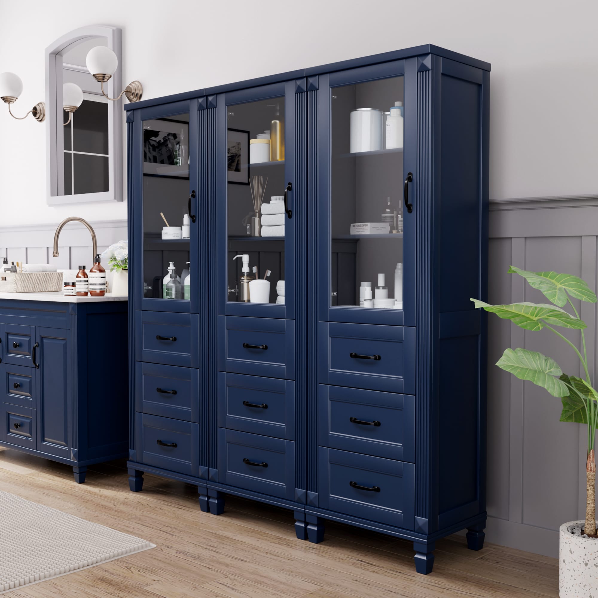 VOUA SAF-XNECW2-BE1 Linen-Cabinets - View #3