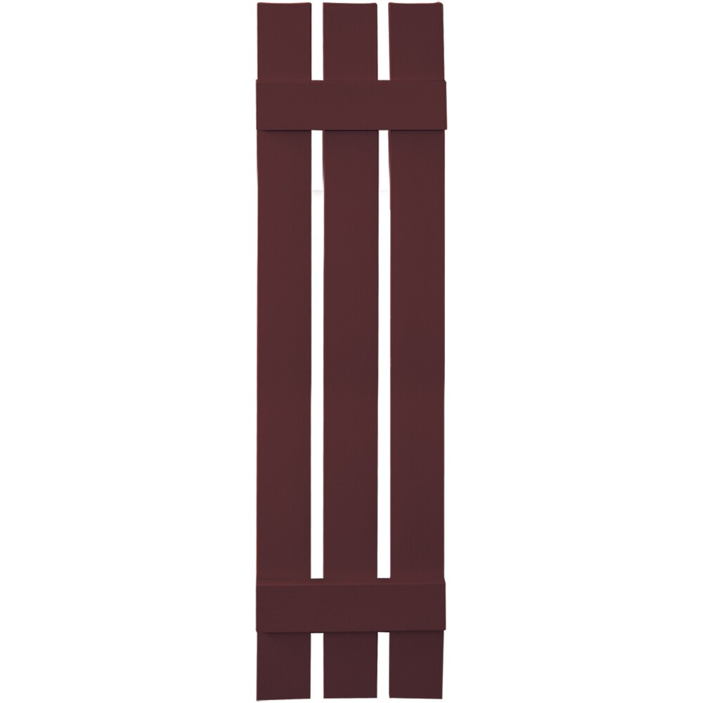 Vantage V5371251167 11.875-in W x 51-in H Cranberry Spaced Exterior Shutters