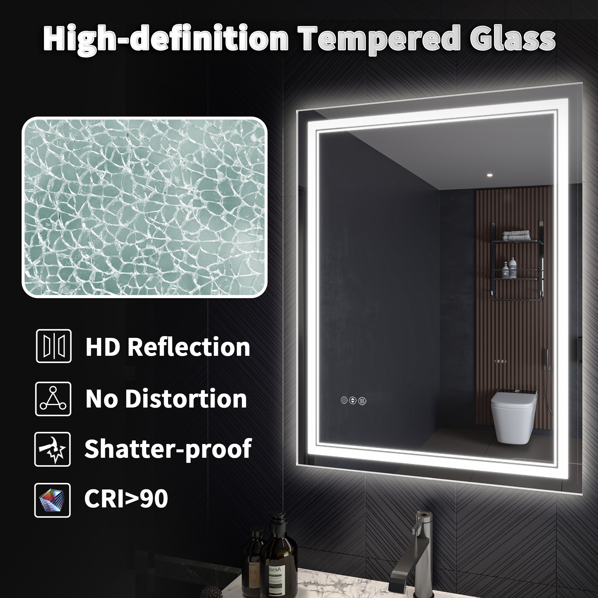 AAZJ JDEX-TFMR2836 Framed-Bath-Mirrors - View #2