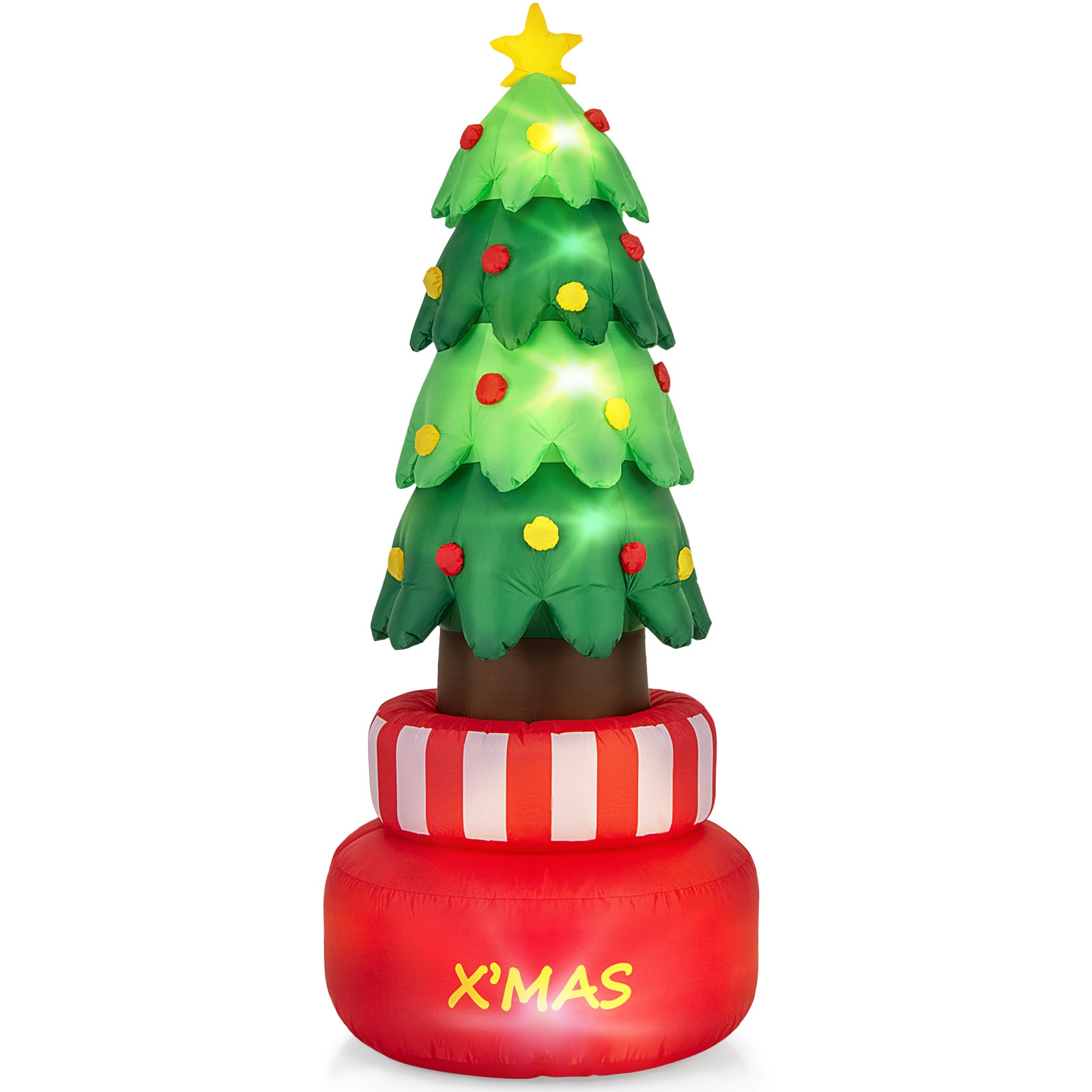 WELLFOR TX-HGY-10002US 9-Feet Lighted Christmas tree(s) Christmas Inflatable