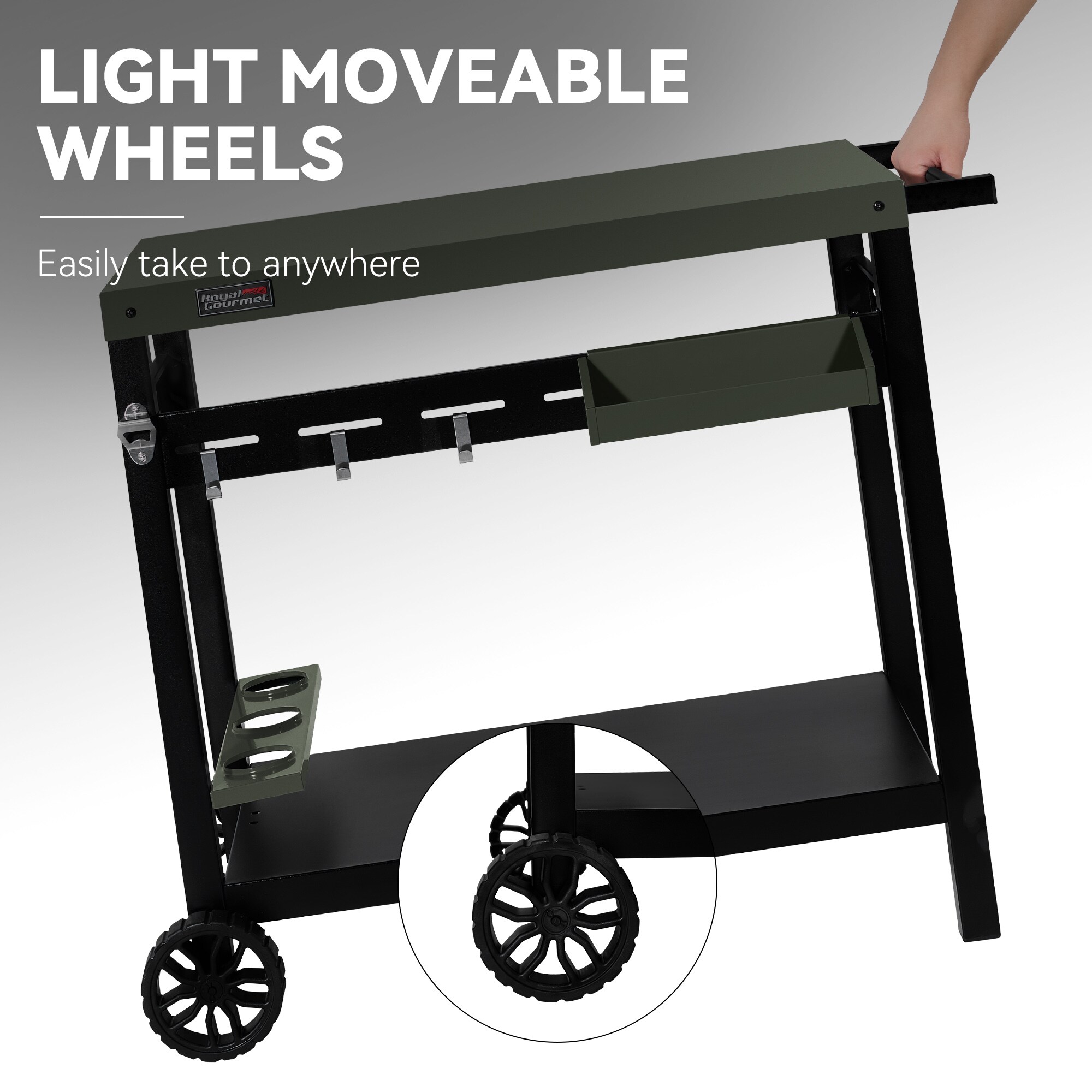 Royal Gourmet PC3406G Grill-Carts-Grill-Stands - View #9