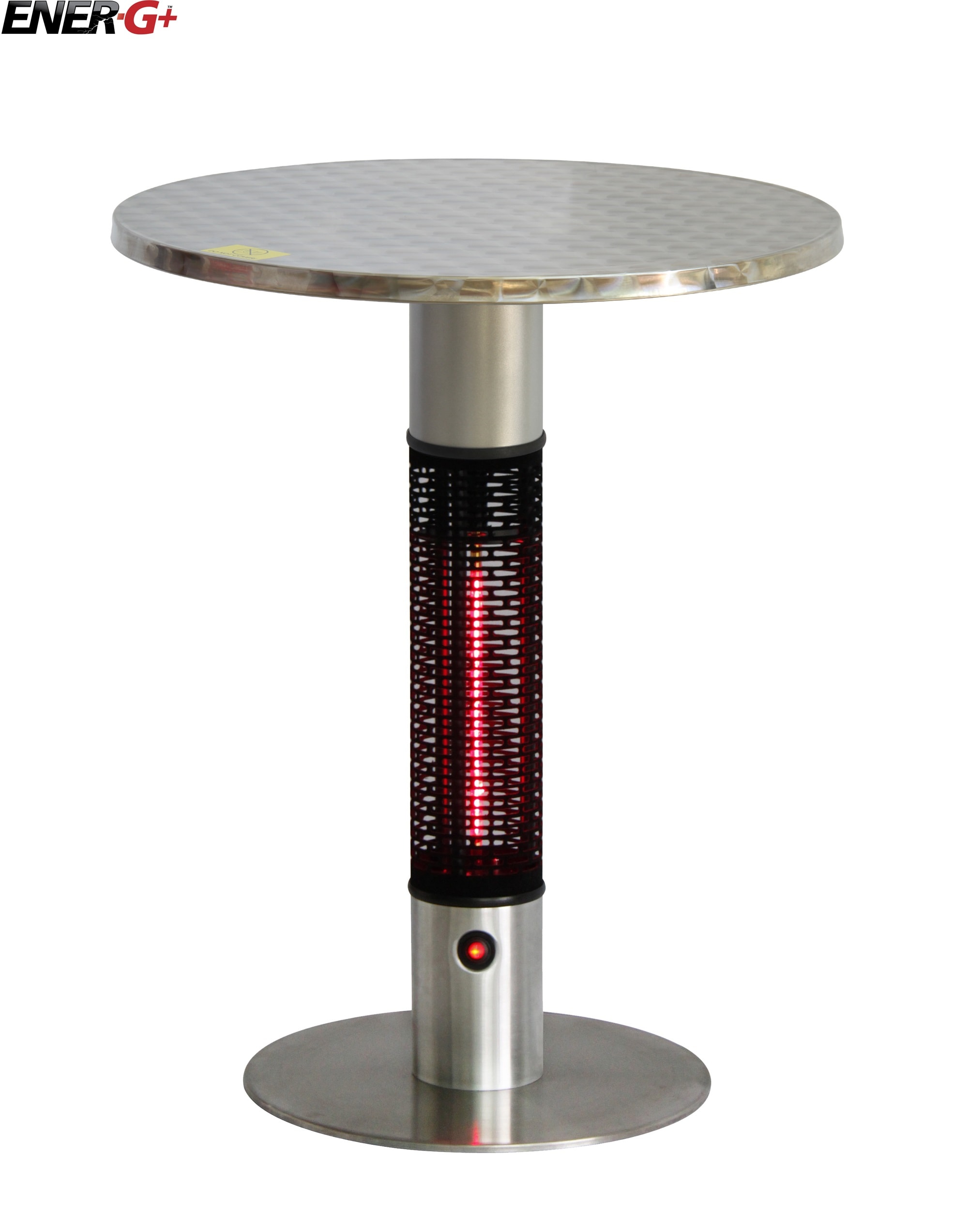 EnerG+ HEA-115J88 5100 -BTU 110 -Volt Silver Stainless steel Electric Patio Heater