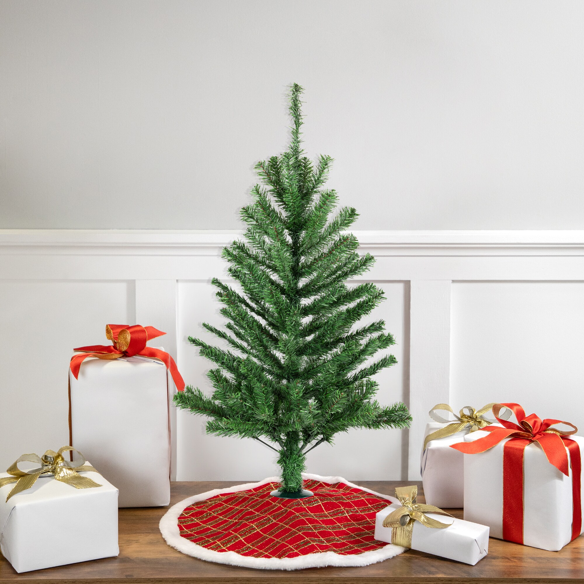 Northlight 32623759 3-ft Canadian pine Artificial Christmas Tree