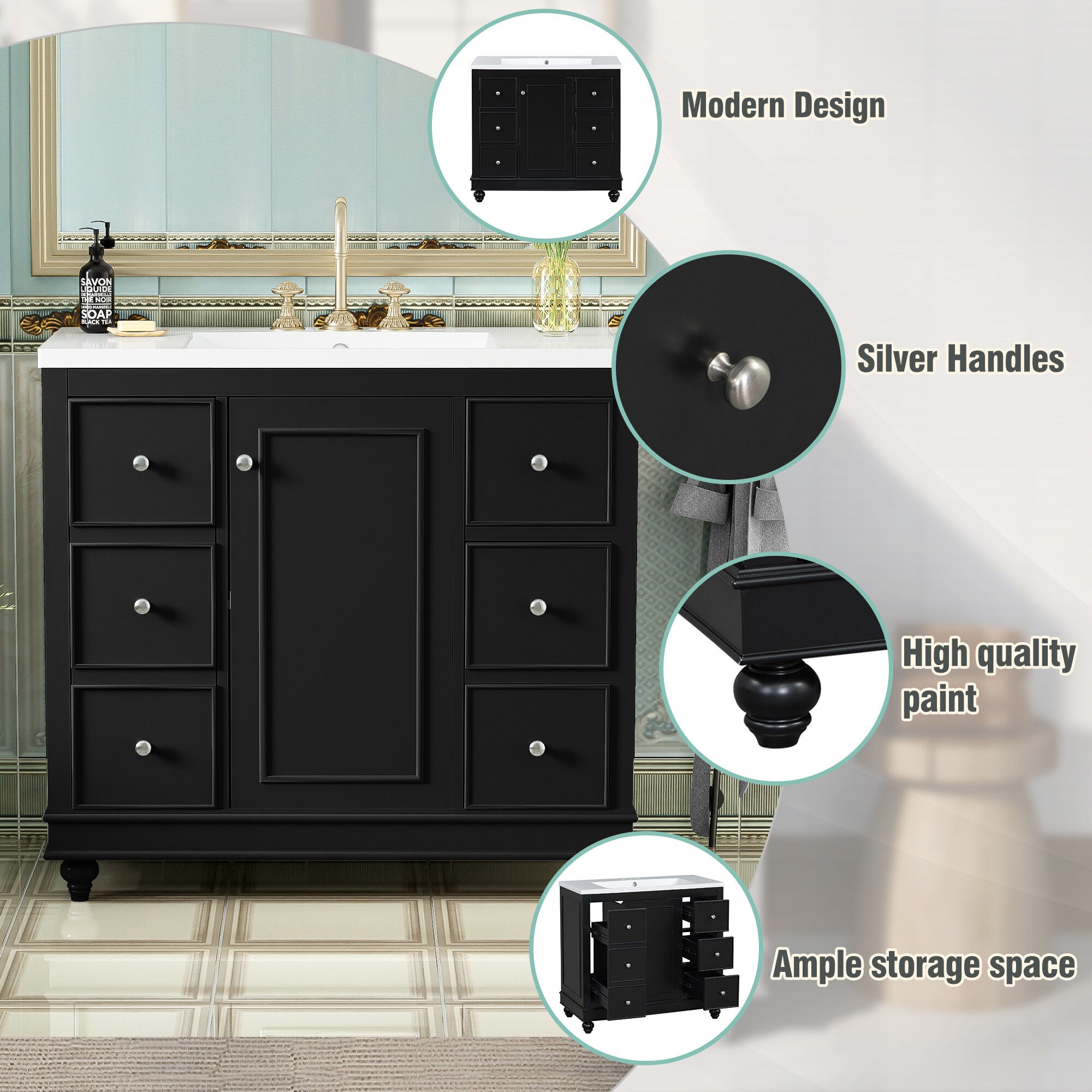 GDFStudio 345545 Bath-Vanity-Combo - View #4