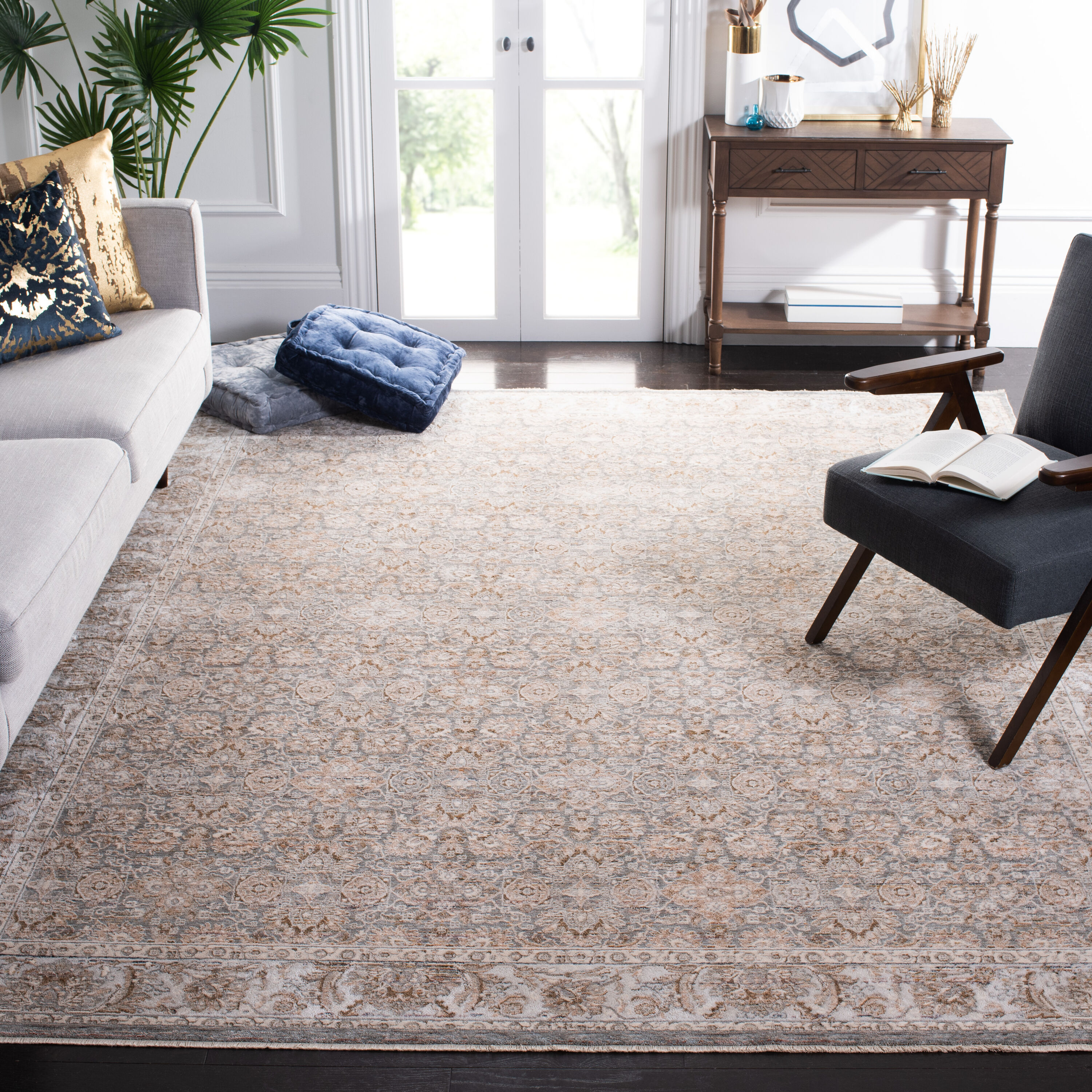 Safavieh Harlow 103A Ivory/Grey Sage Octo 8 x 10 Area rug in the