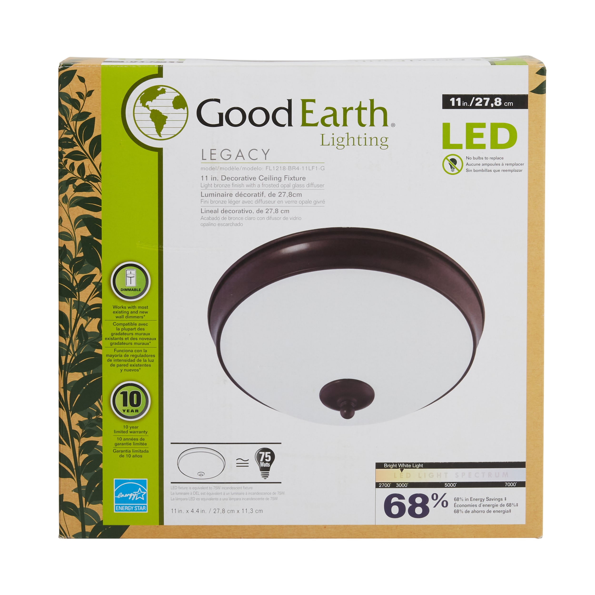 led light no earth