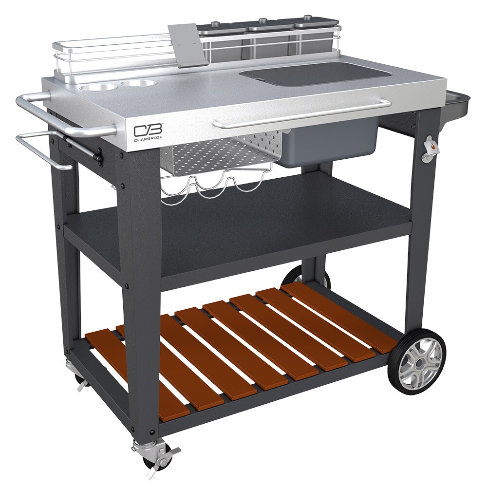 Char Broil Black Steel Grill Cart