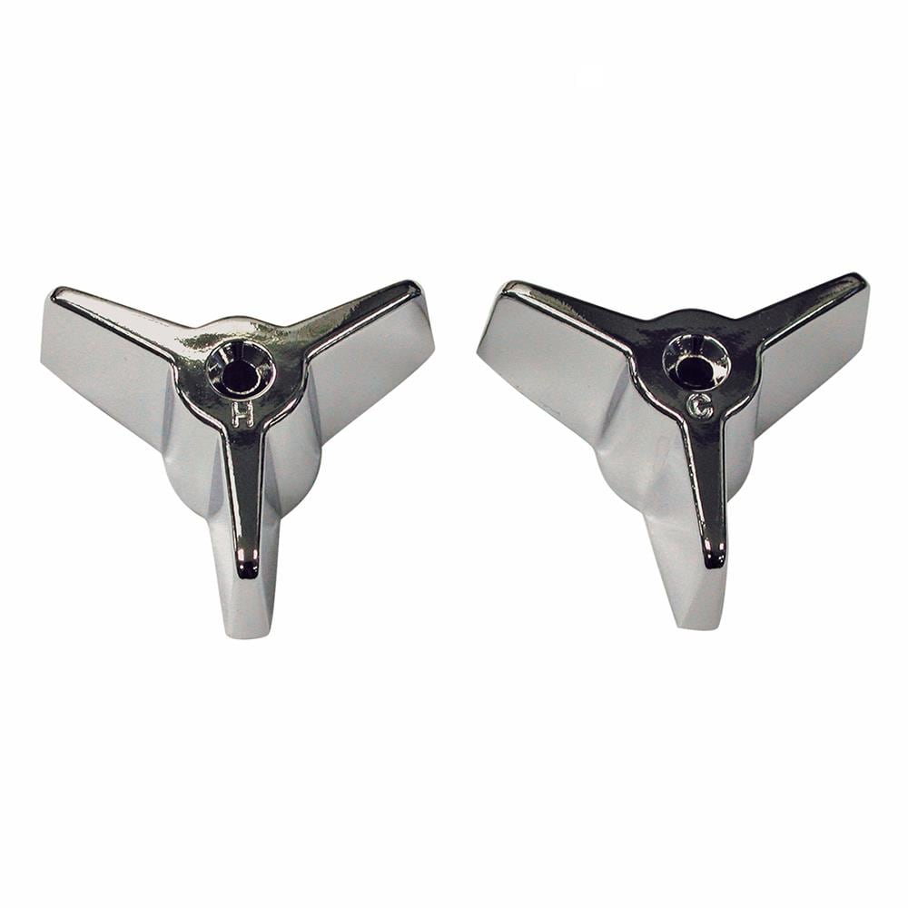Danco 88432 Chrome 2 -Handle Knob Shower Faucet Handle 2 -Pack