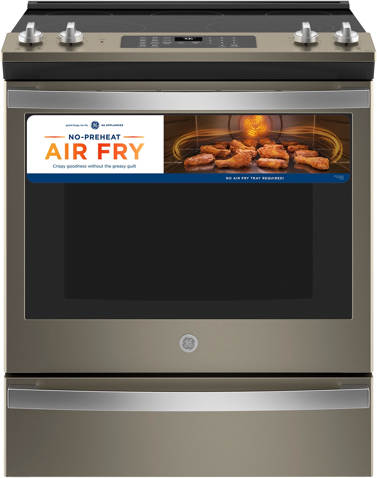 🚨NEW STOVE🚨 w/AIR FRYER🤩 GE 30in 5 Burners 5cu ft Self Cleaning
