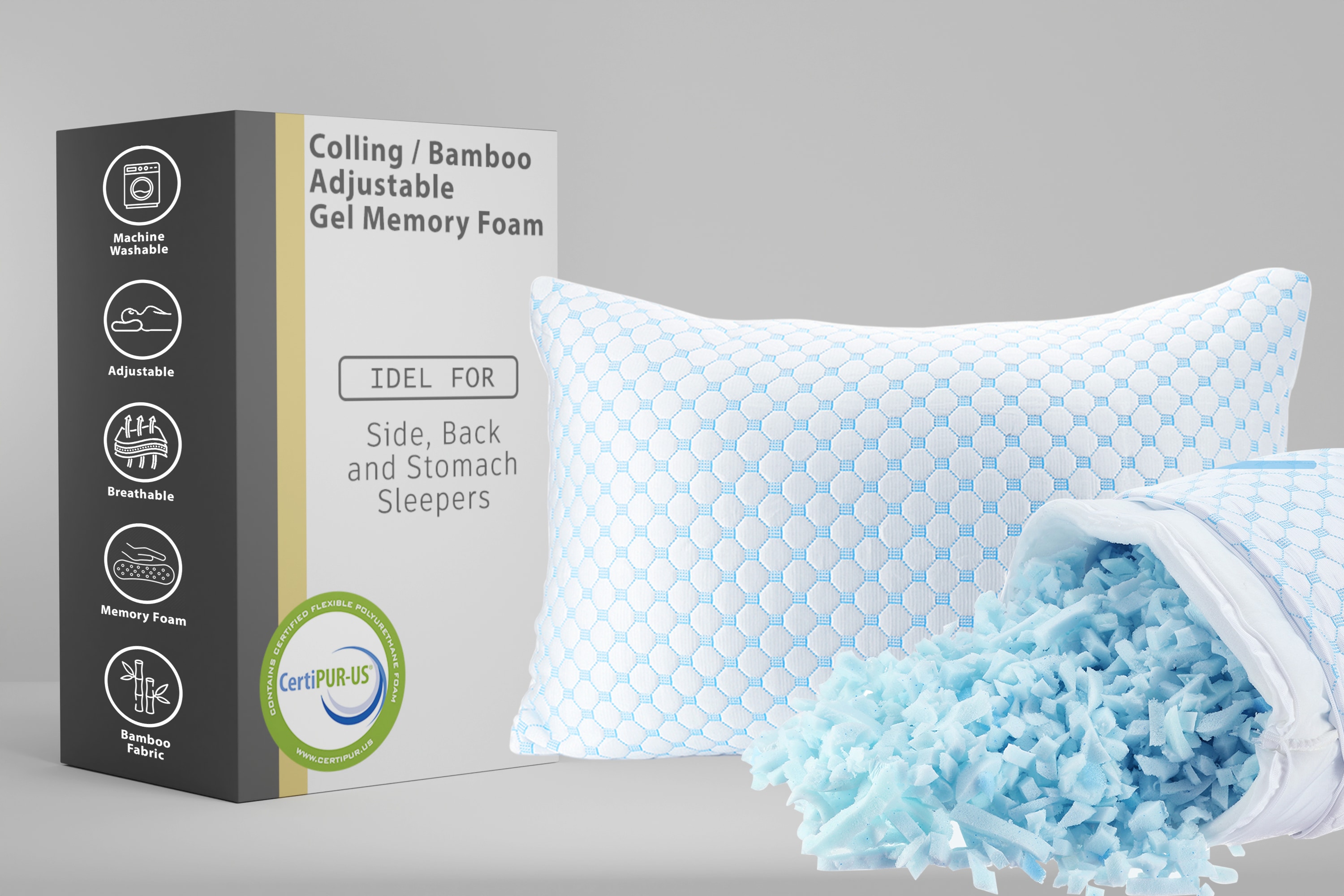 Glance PILL100 Specialty Medium Memory foam Bed Pillow