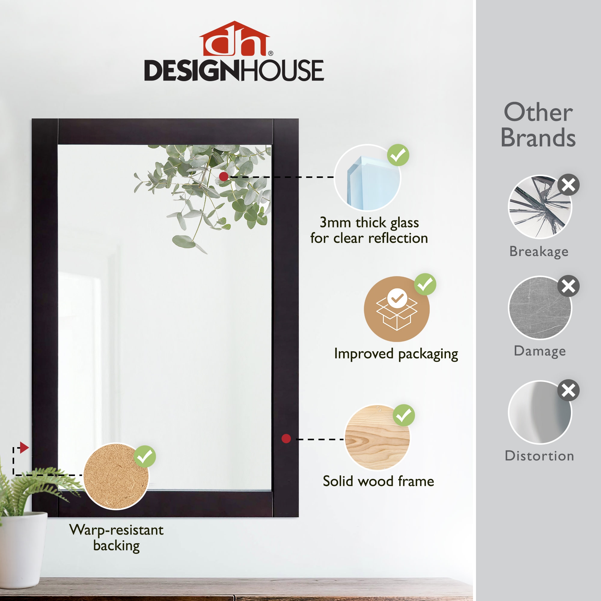 Design House 547075-ESP Framed-Bath-Mirrors - View #2