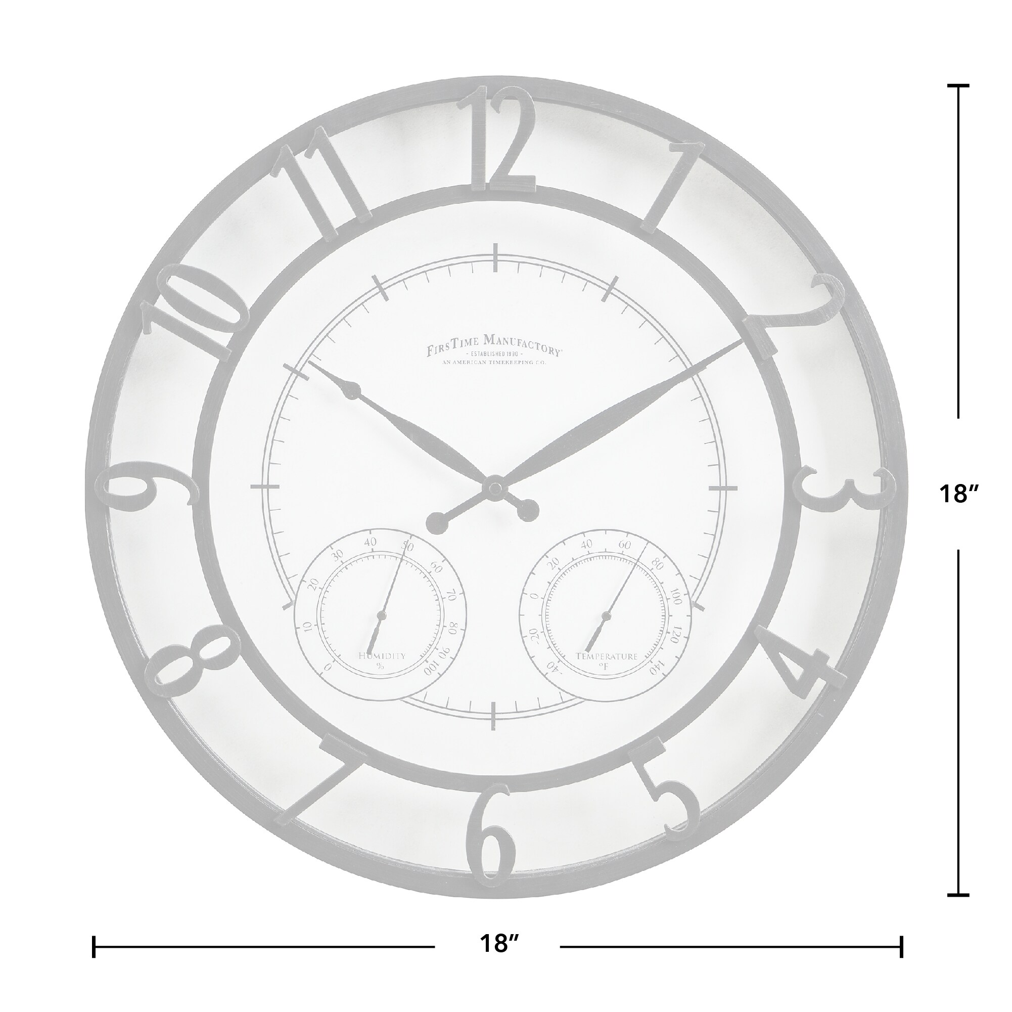 FirsTime 99647 Indoor-Outdoor-Clocks - View #5
