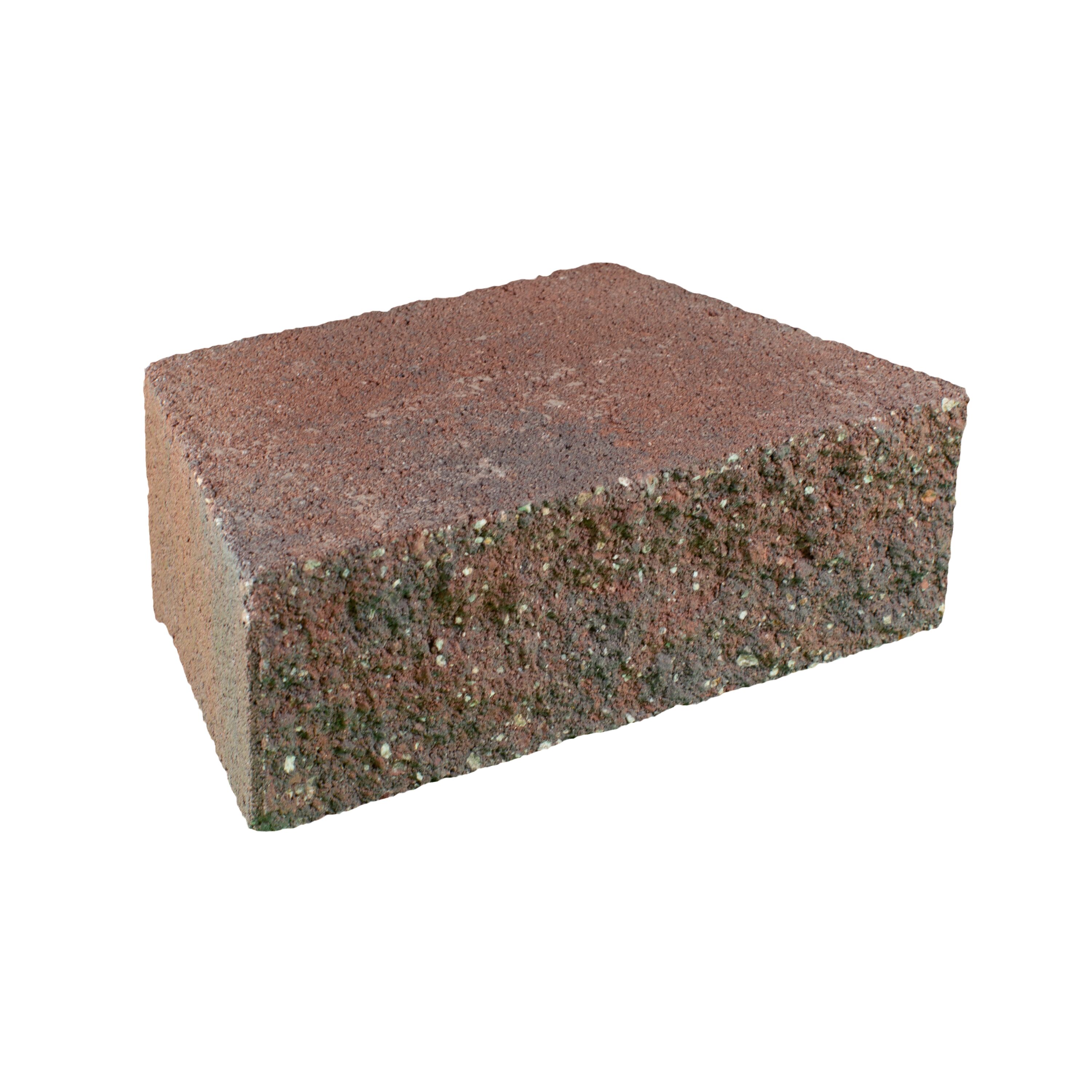 ORCO 595971B70L 4-in H x 12-in L x 7-in D Red blend Concrete Retaining wall block