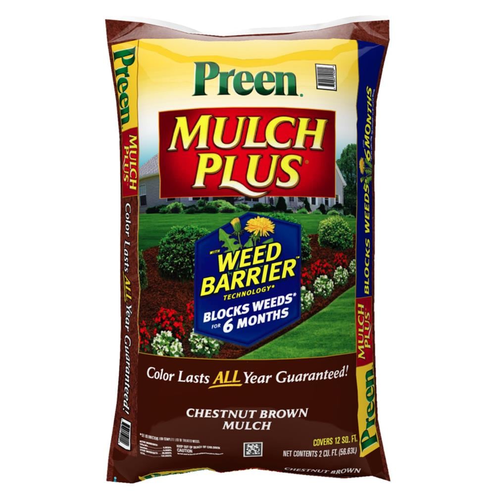  290302 PREEN 2-cu ft Brown Pine Bark Blend Mulch