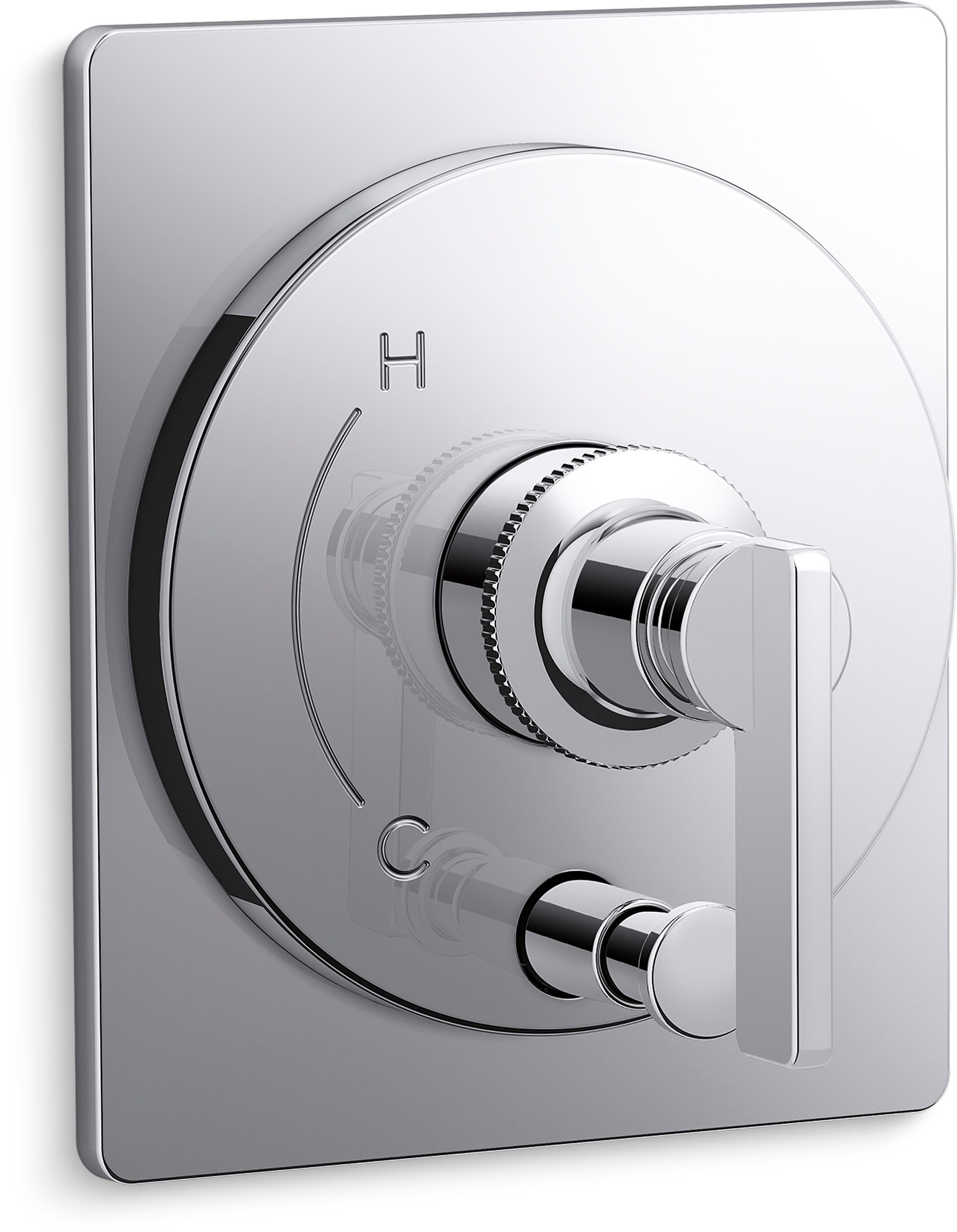 KOHLER T35919-4-CP Castia by Studio McGee Polished Chrome Lever Shower Faucet Handle