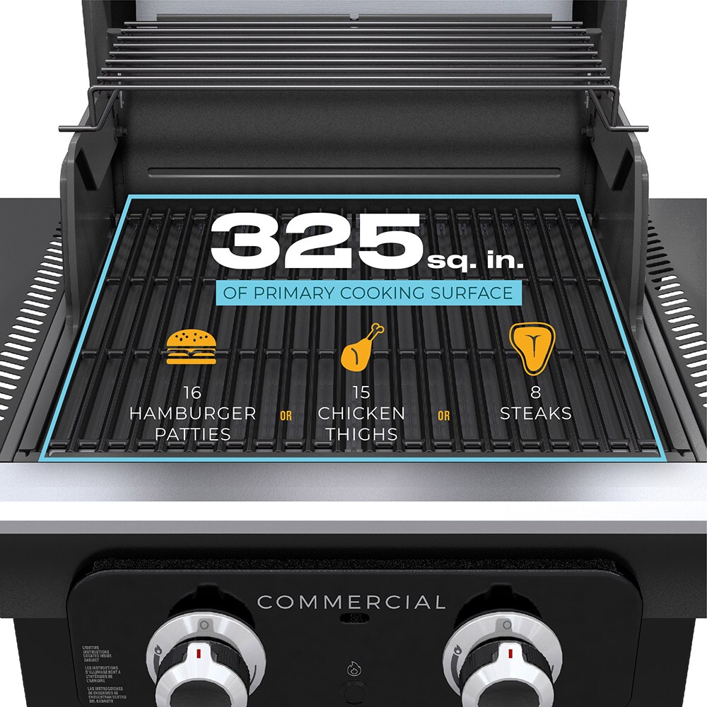 Char Broil Commercial Series Grill and Griddle Combo Stainless