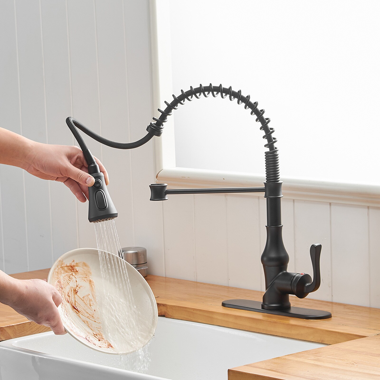BWE A-94555-BLACK Kitchen-Faucets - View #7