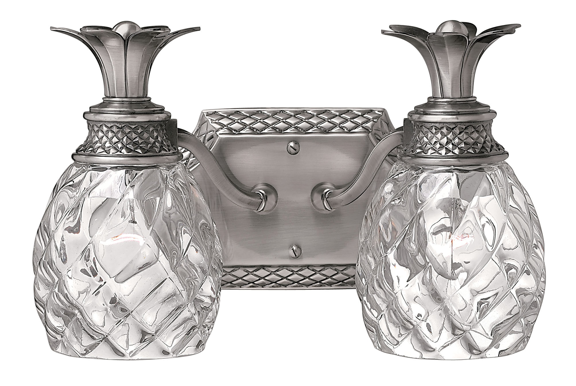 Hinkley 5312PL Plantation 13-in 2 -Light Antique Nickel Traditional Vanity light