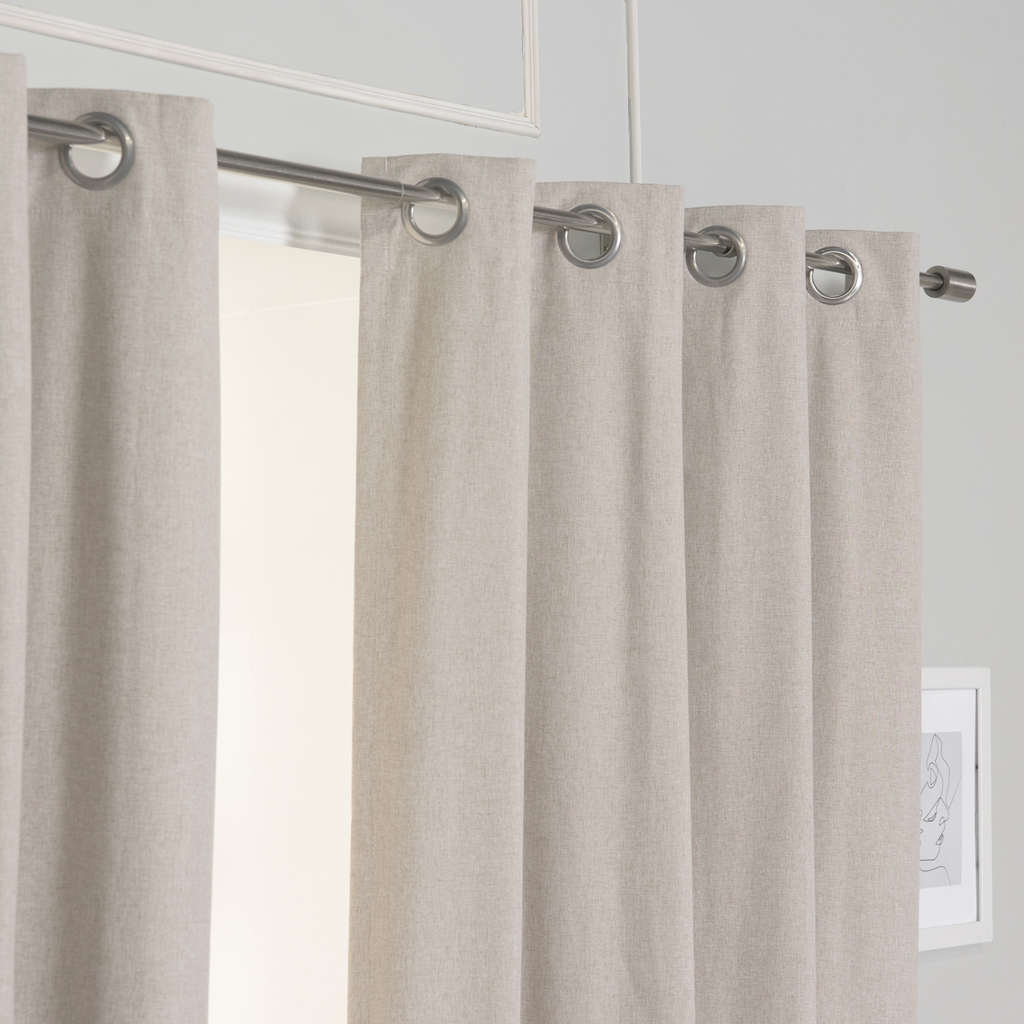 Best Home Fashion JC-11-GROM-108-NAT curtains - View #5