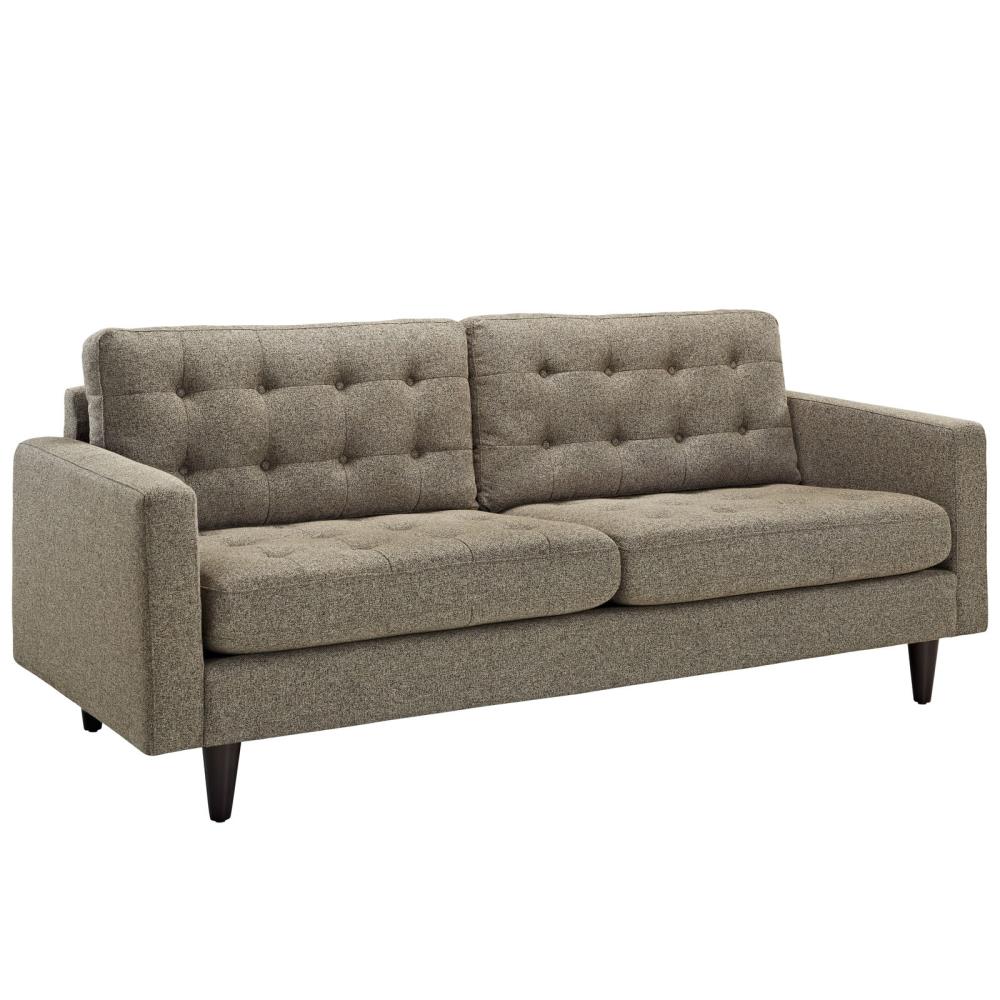 Modway EEI-1011-OAT Empress 84.5-Inches Midcentury Oatmeal 3 -seater Sofa