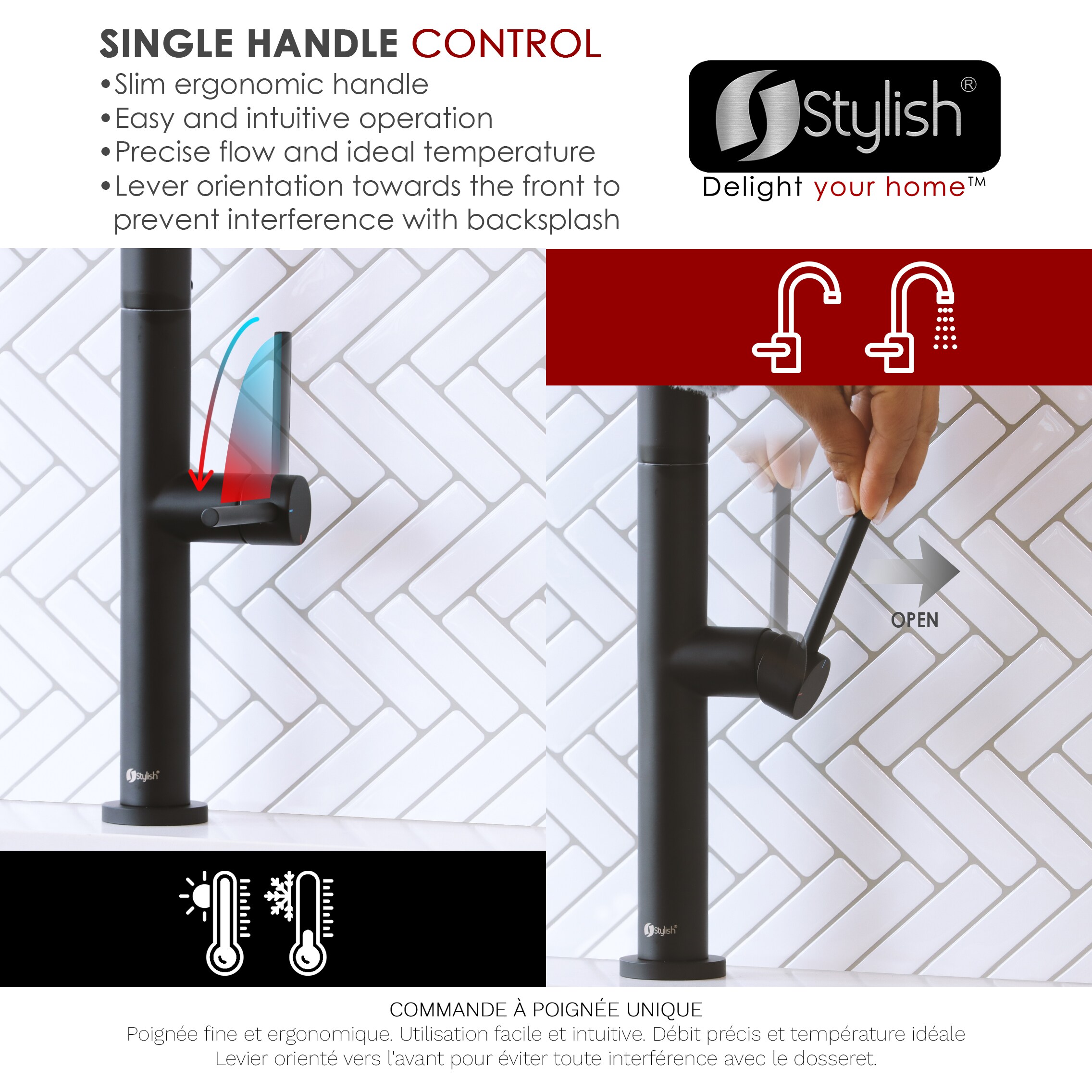 Stylish K-141N Kitchen-Faucets - View #6