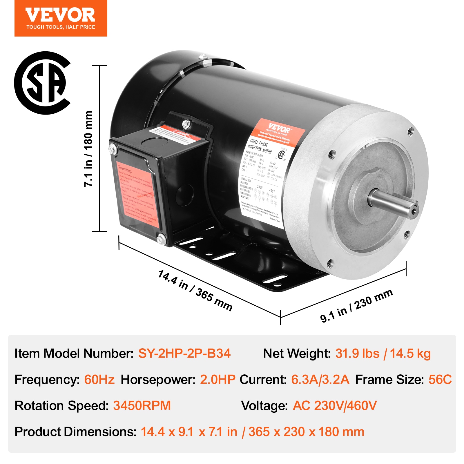 VEVOR TYJLNEMADJ34K085PV8 c100625 - View #10