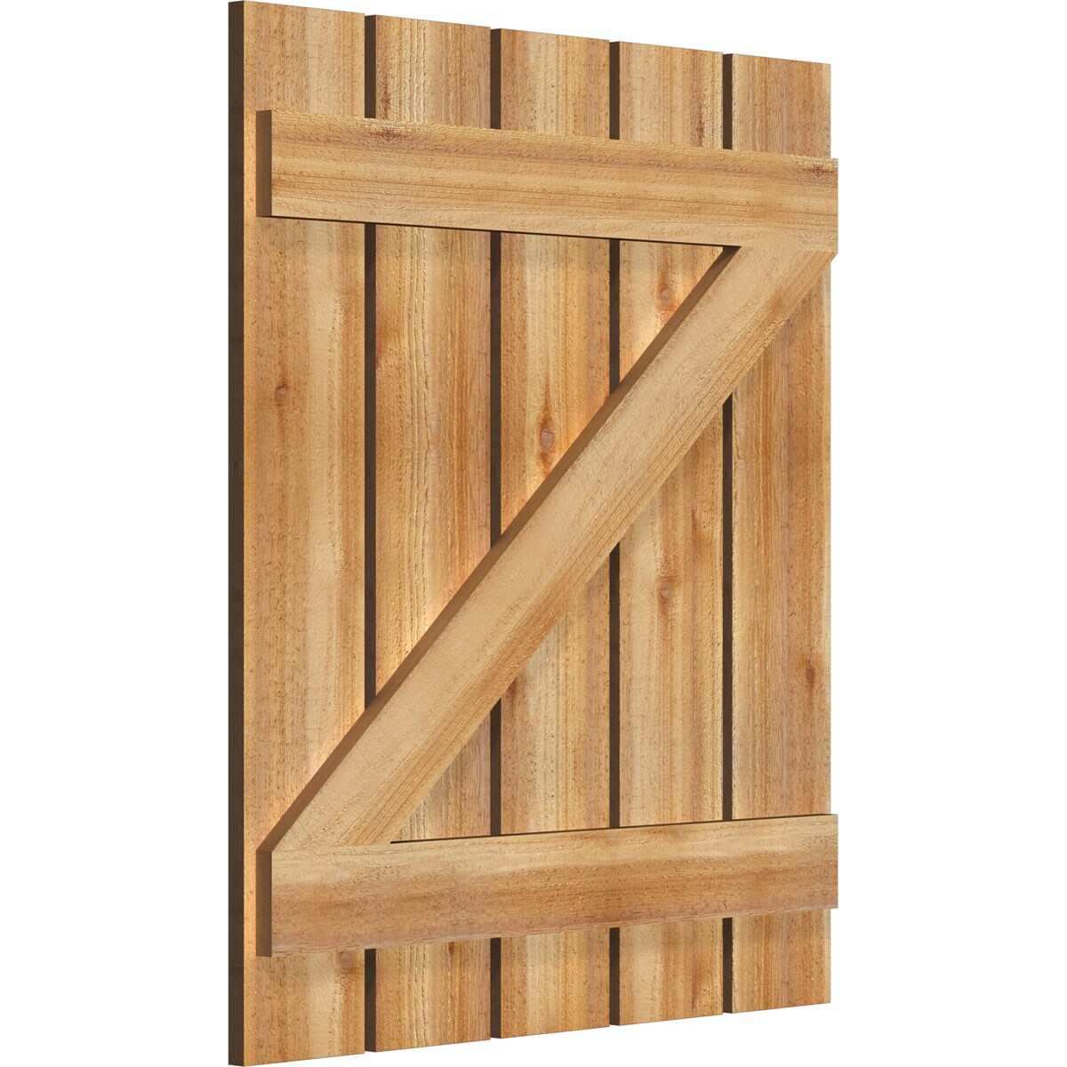 Ekena Millwork RBS06Z29X034RWR Exterior-Shutters - View #2