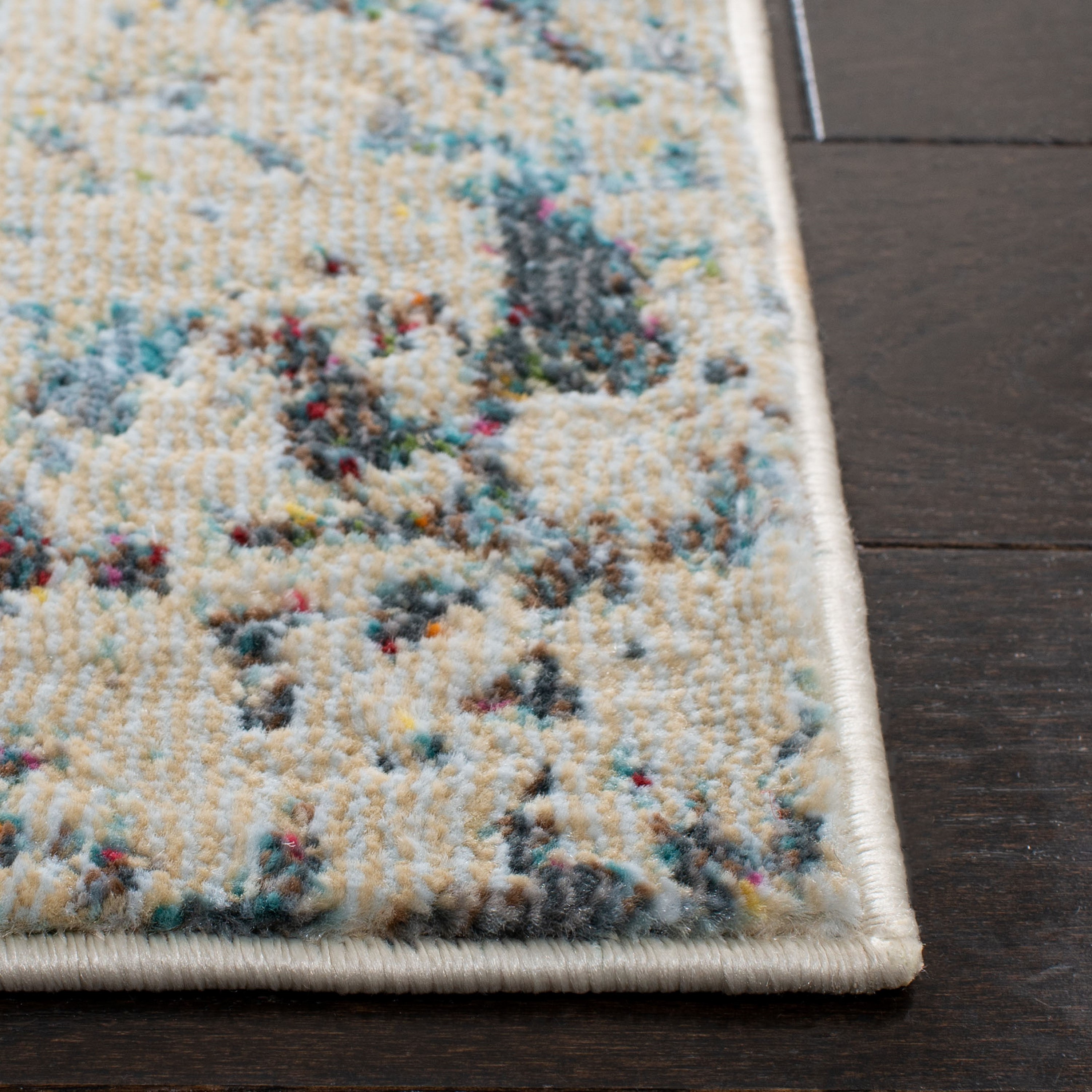 Ivory 4' x 6' Hand-Knotted Viscose Area Rug