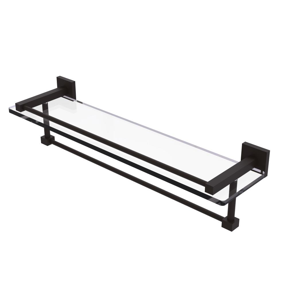 Allied Brass MT-1-22TB-GAL-ORB Montero Oil-rubbed Bronze Wall mount Bathroom Shelf ( 22-in x 5.3-in x 5-in )