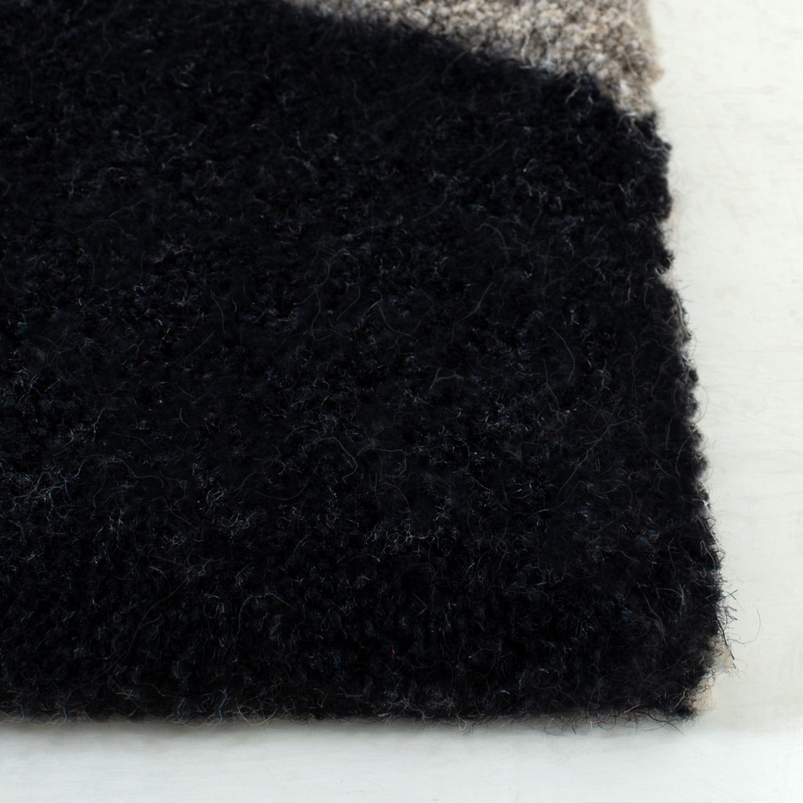 Handmade Tufted Wool Abstract Runner Rug, 2'6" x 14'