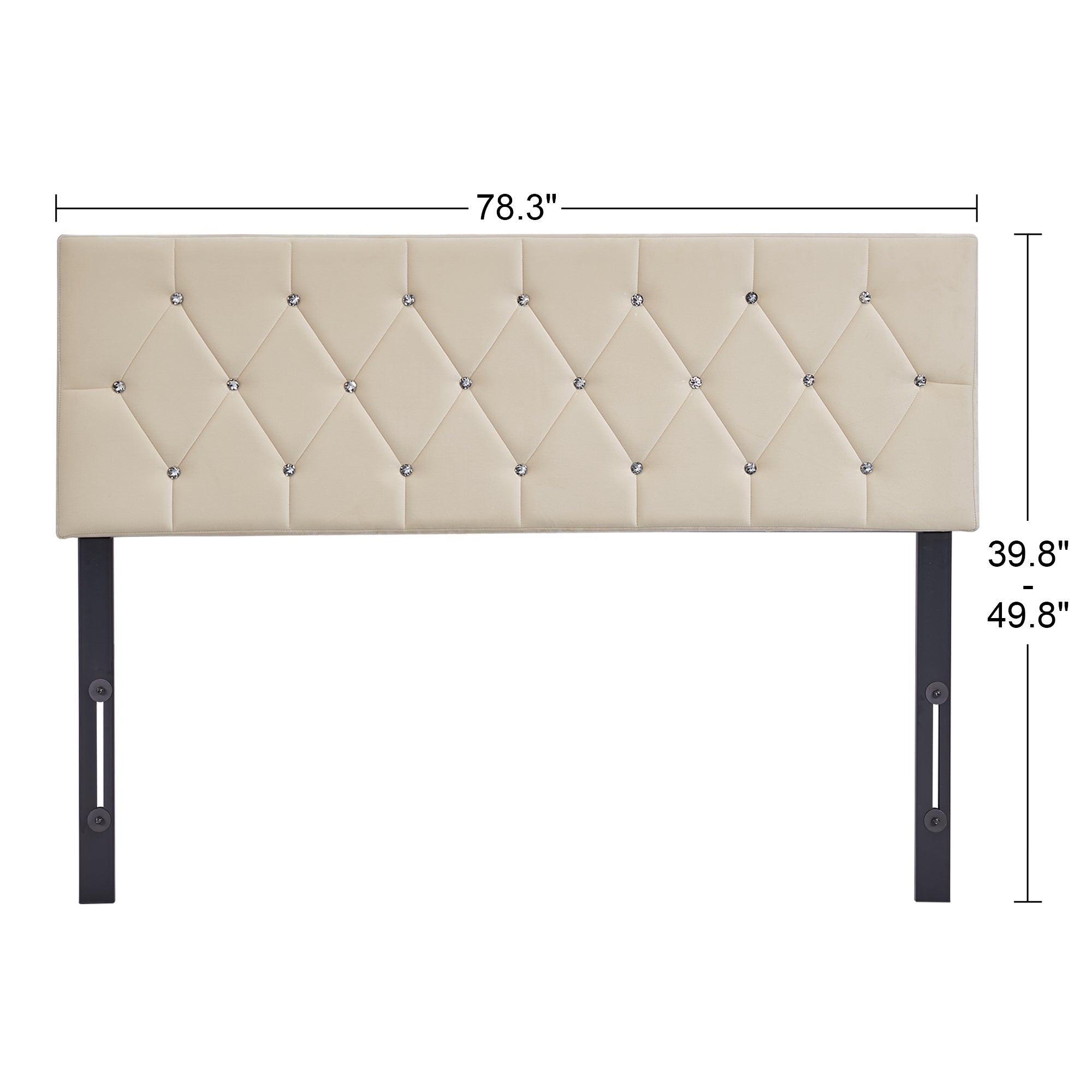 Vecelo LOE-HK02-BGE Upholstered-Headboards - View #3