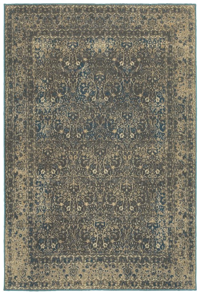 Archer Lane 133PSH7B7L Hawthorne 8 X 10 (ft) Navy Indoor Floral/Botanical Area Rug