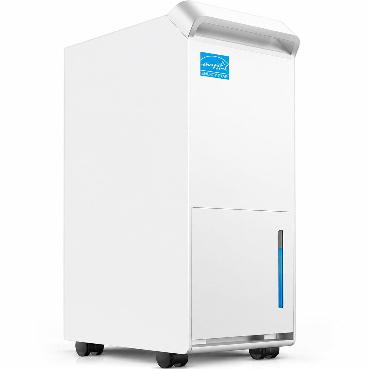 Phyfalip  4000 Sq Ft Energy Star Dehumidifier 64 Pint Per Day for Basement Home Bathroom or Garage with Smart Humidity Control and Drain Hose