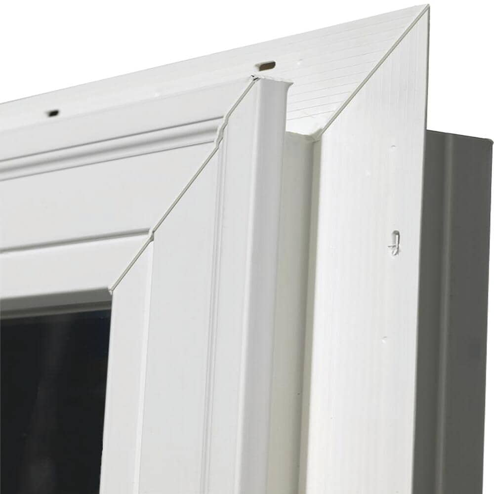 JELD-WEN Brickmould Vinyl 35-1/2-in x 35-1/2-in White Exterior White ...