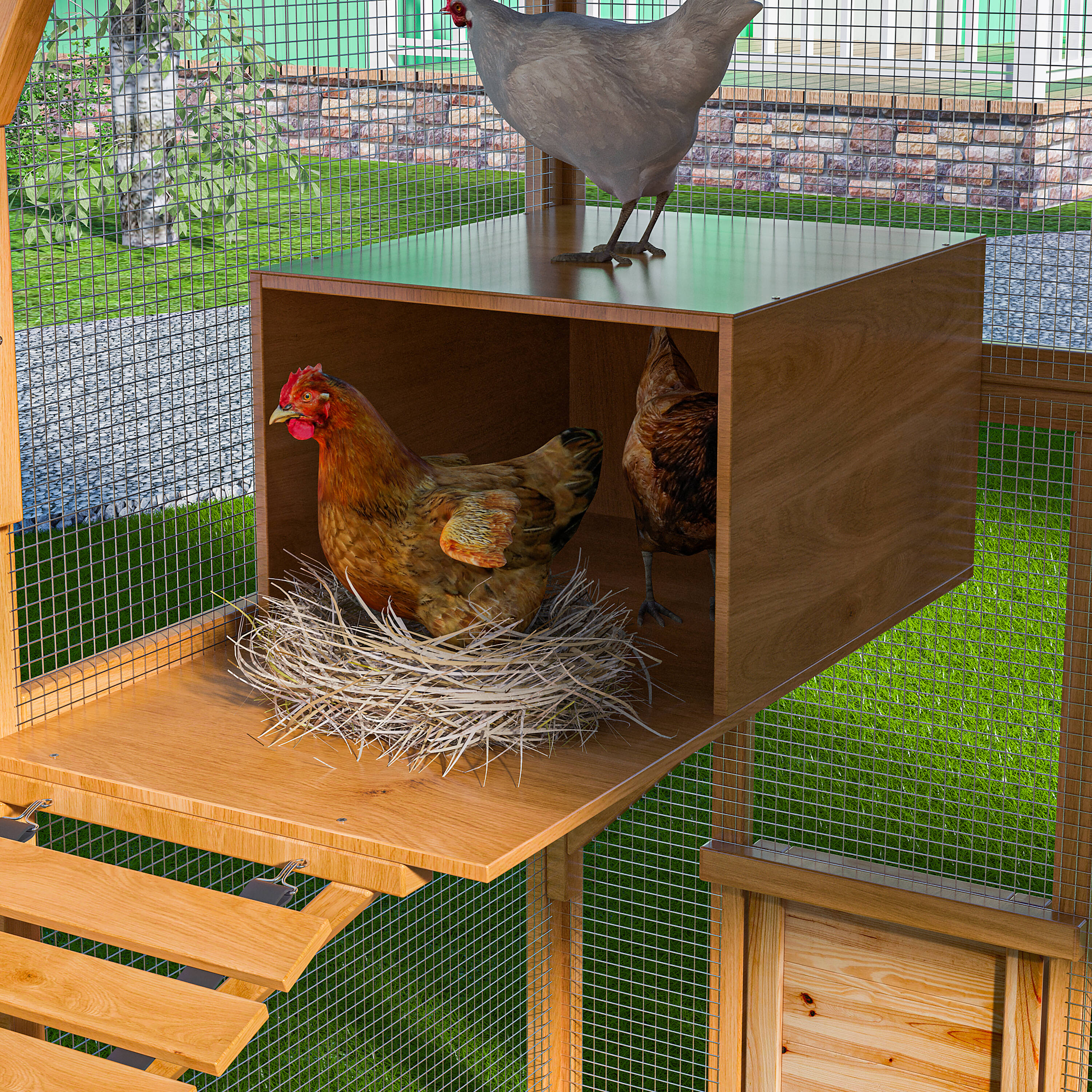 MIDHAM KF150158-07+08 Chicken-Coops-Rabbit-Hutches - View #6