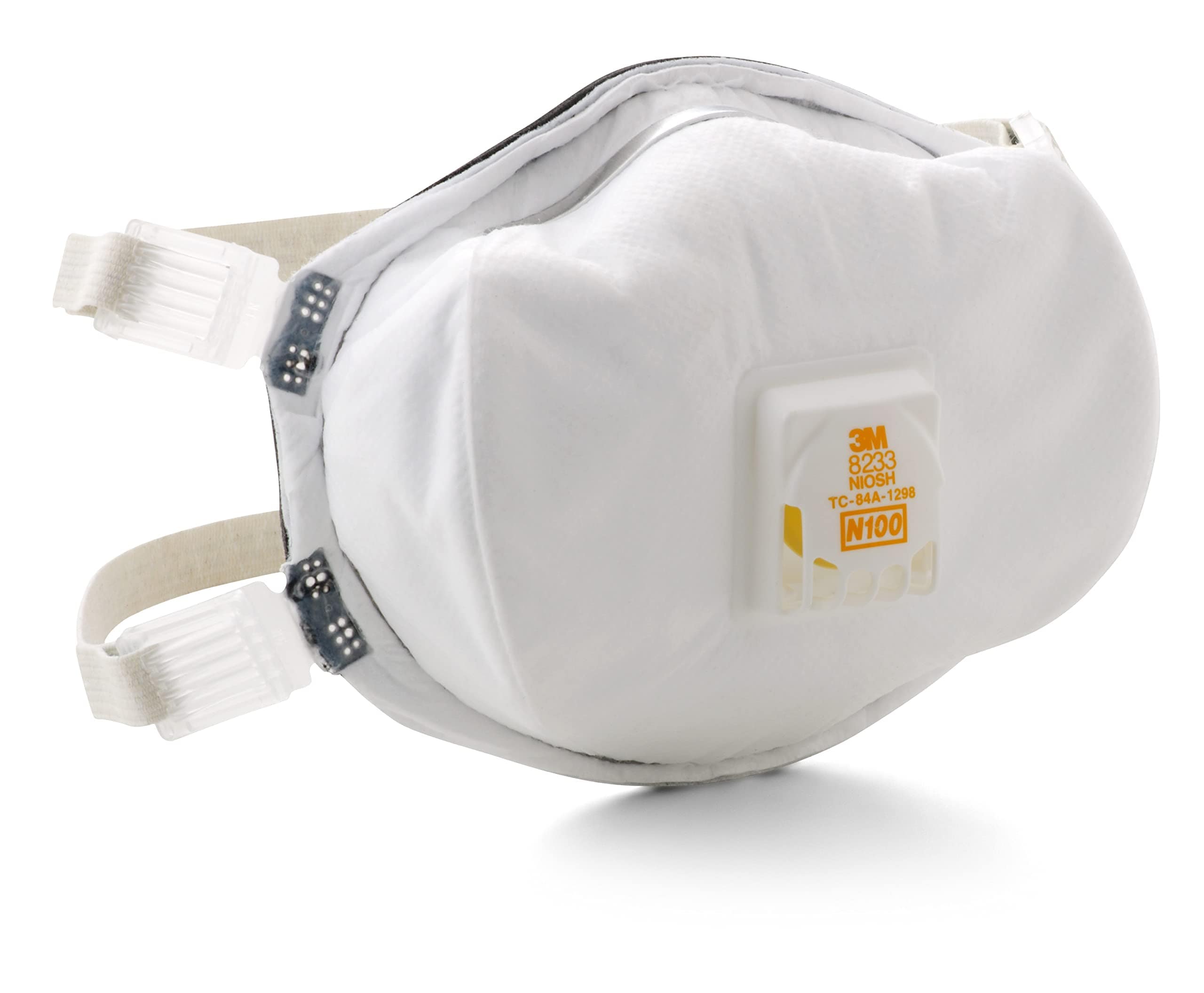 3M  8233 N100 Disposable Respirator with Cool Flow Valve Pack of 1