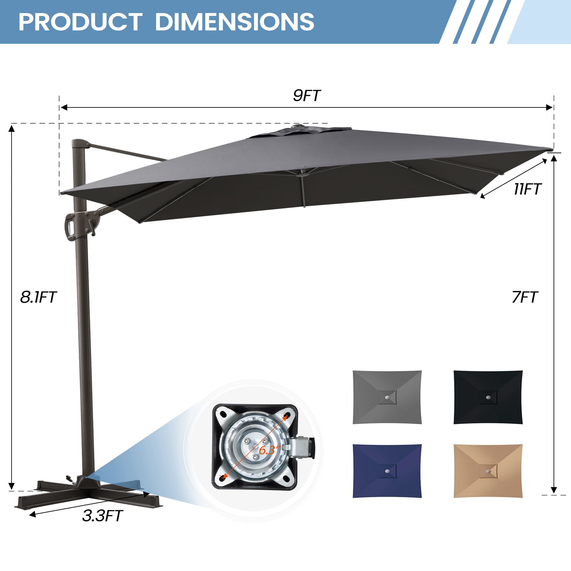 Crestlive Products CL-PU059DGY Umbrellas-2 - View #8